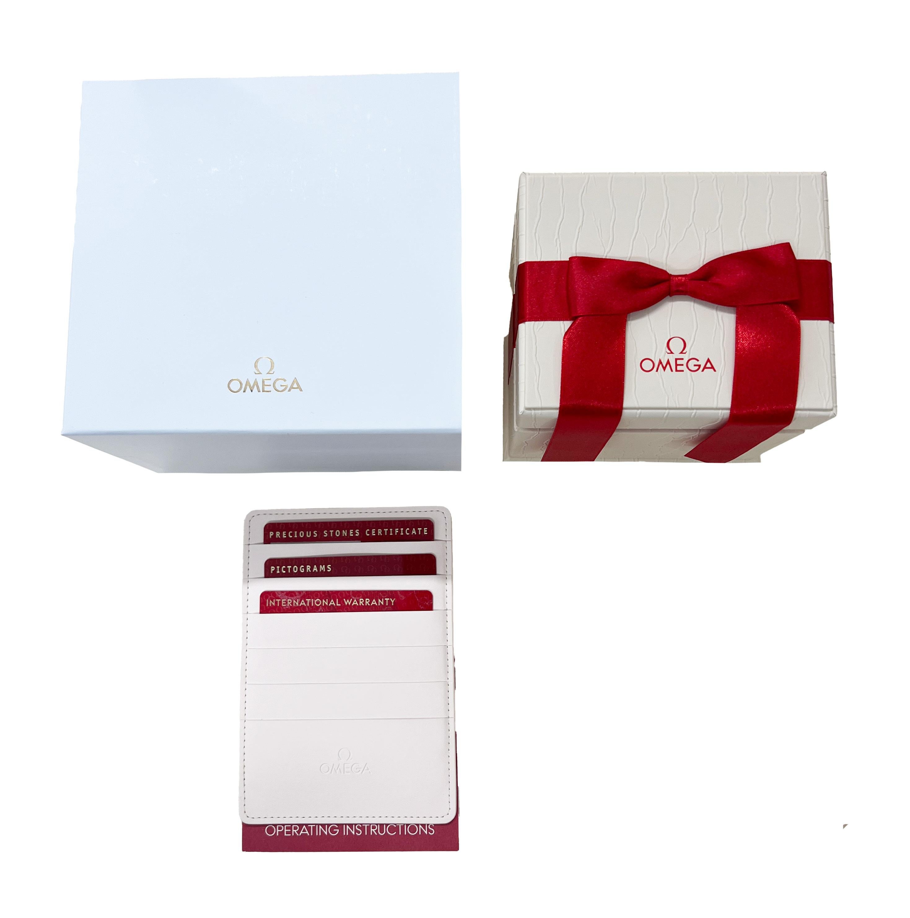 Omega DeVille Prestige 424.25.24.60.58.001 Women's Watch in 18kt Stainless Steel For Sale 2
