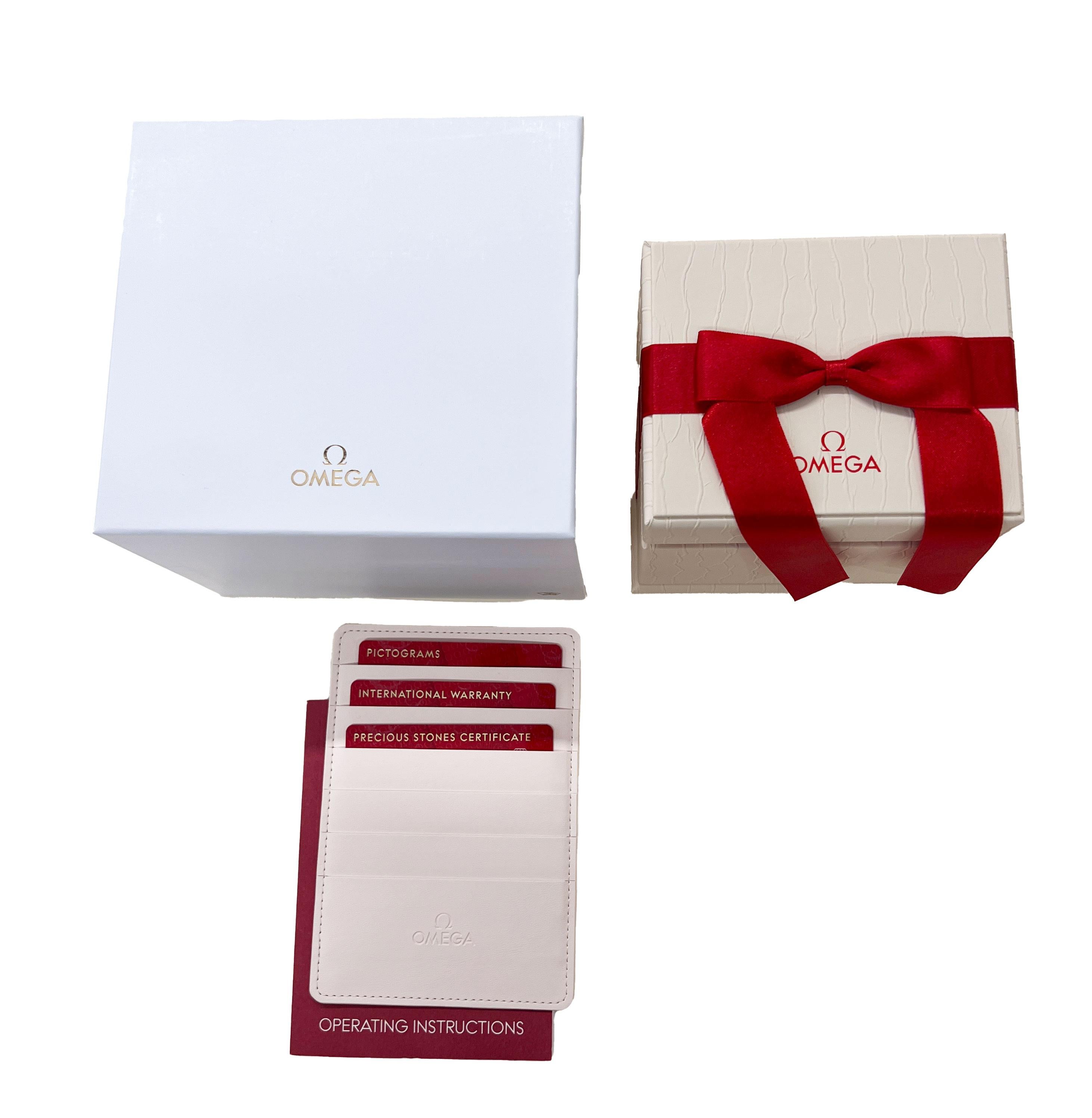 Omega DeVille Prestige 424.25.27.60.55.002 Women's Watch in 18kt Stainless Steel For Sale 2