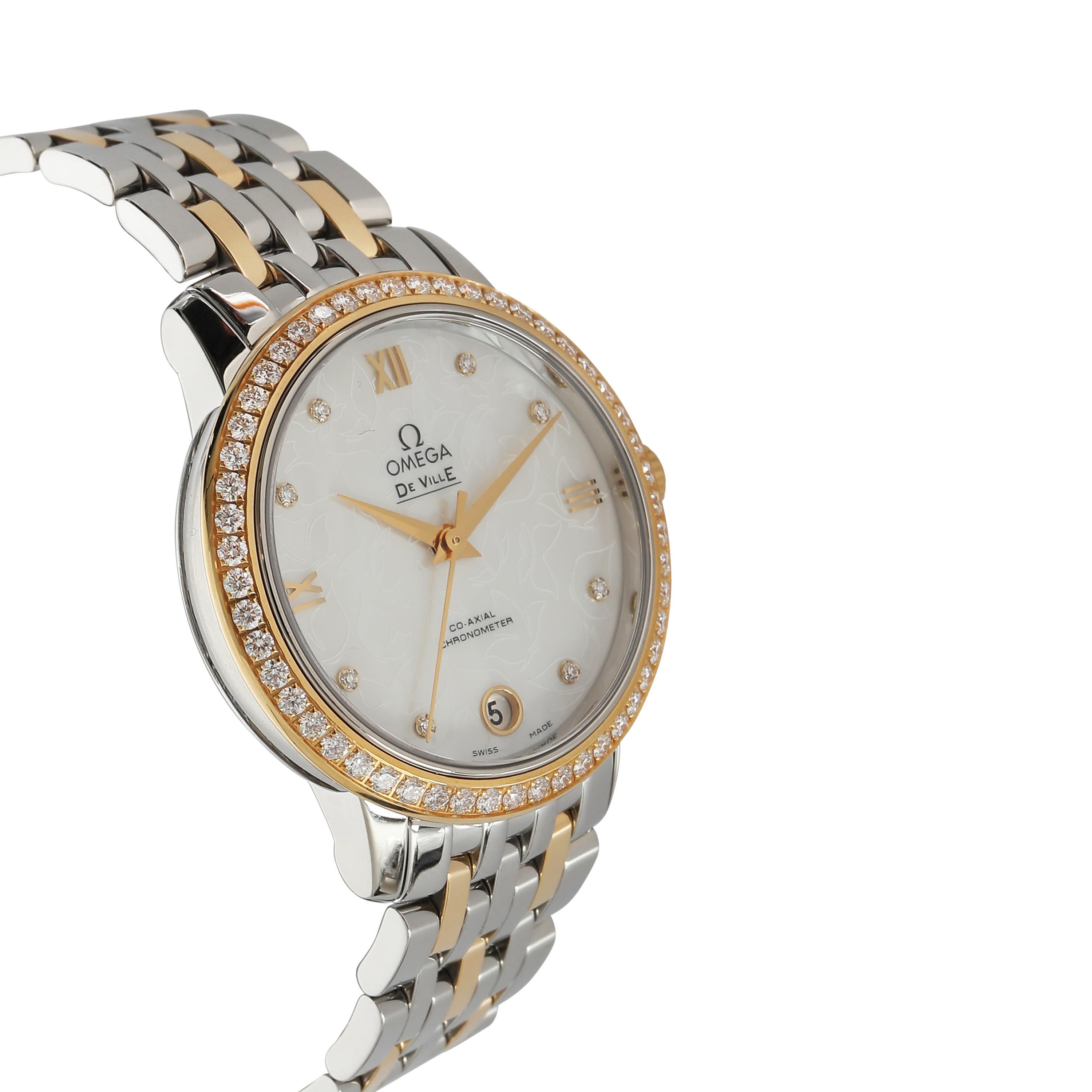 Omega DeVille Prestige 424.25.33.20.55.004 Unisex Watch in 18kt Stainless Steel/ For Sale 1