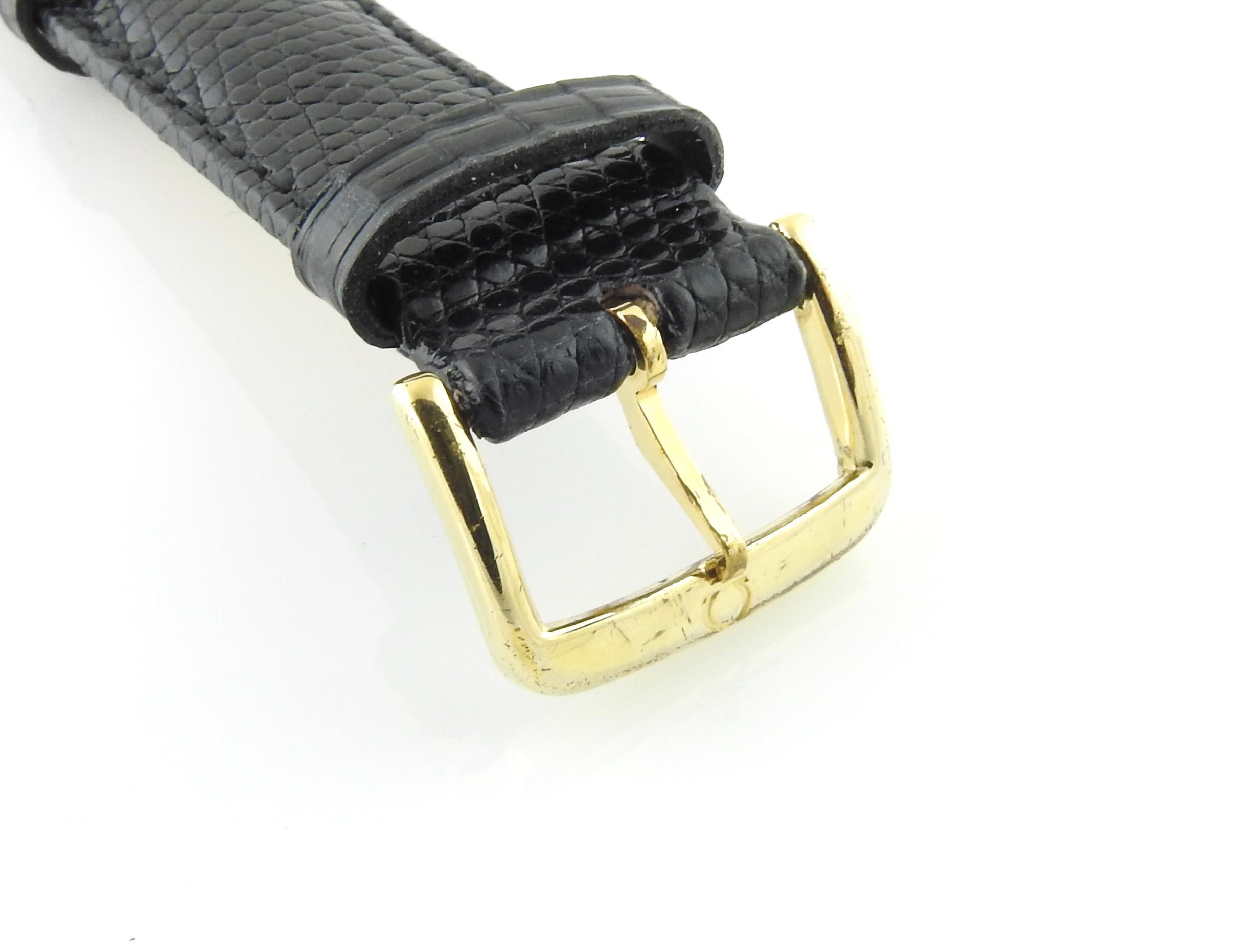 Omega DeVille Prestige Men's 18k Yellow Gold and Steel Automatic Watch Gold Dial 4