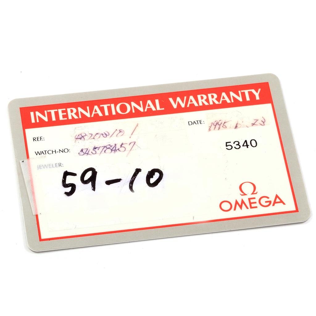 Omega DeVille Prestige Small Seconds Steel Men's Watch 4820.31.01 Card 5