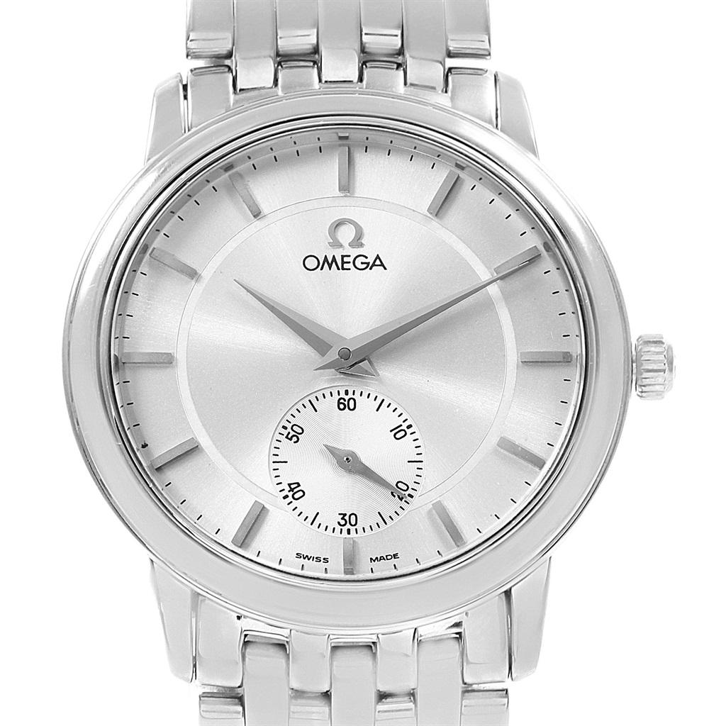 omega deville swiss made stainless steel back