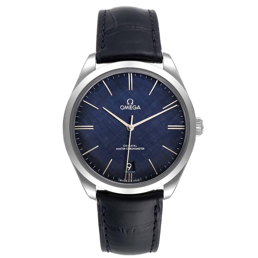 Omega DeVille Tresor Blue Dial Steel Mens Watch 435.13.40.21.03.001 Box Card. Automatic self-winding Co-Axial movement. Stainless steel round case 39.5 mm in diameter. Stainless steel smooth bezel. Domed scratch-resistant sapphire crystal with