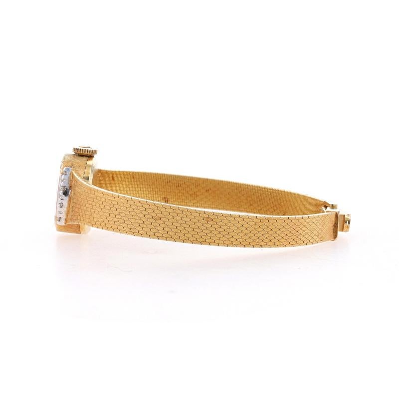 Omega Diamant Damenarmbanduhr - Gelbgold 14k Automatik 1 Jahr Garantie 1
