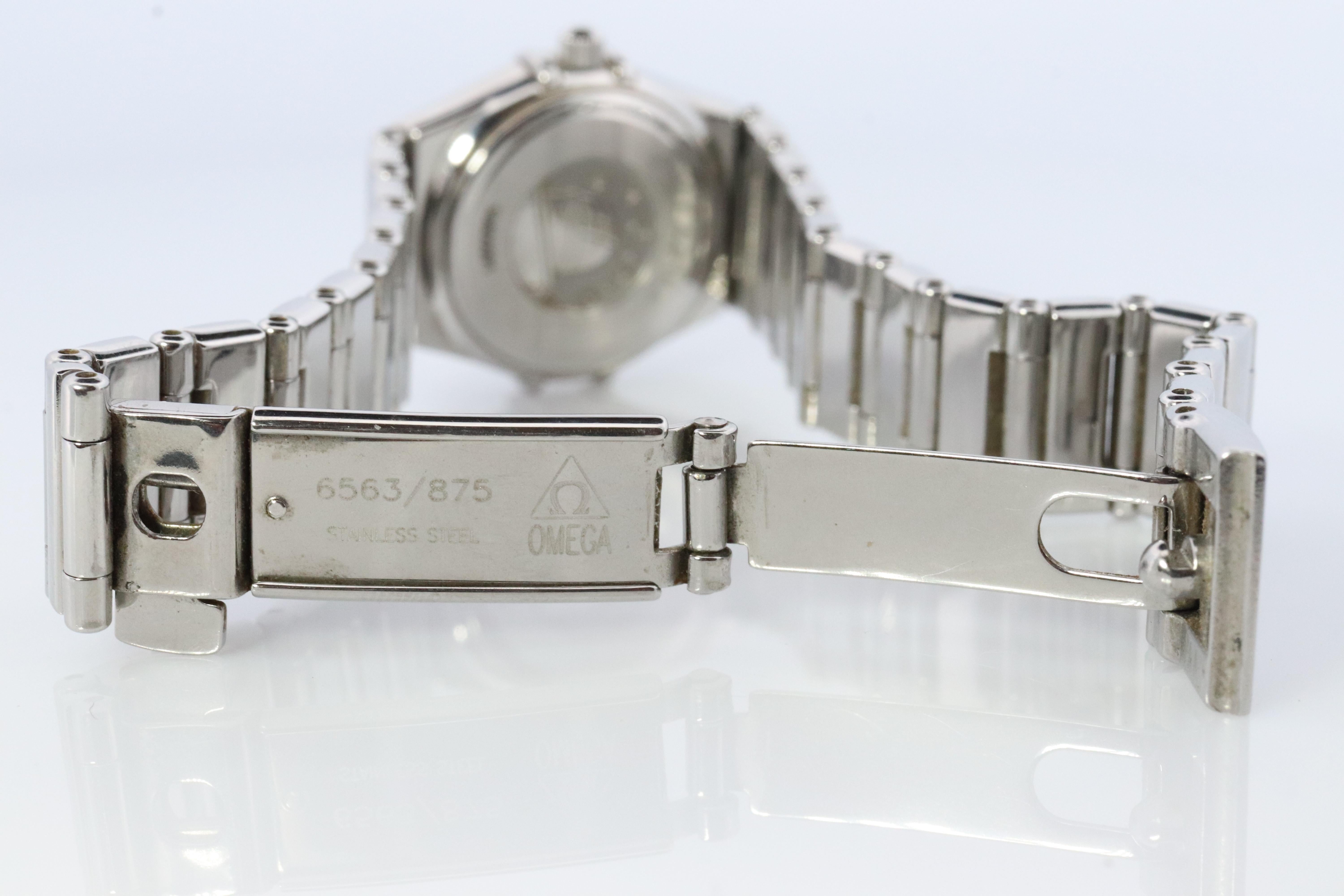 Omega Diamantuhr. Authentische Damen Omega 1465.71 Konstellation Perlmutt. 1