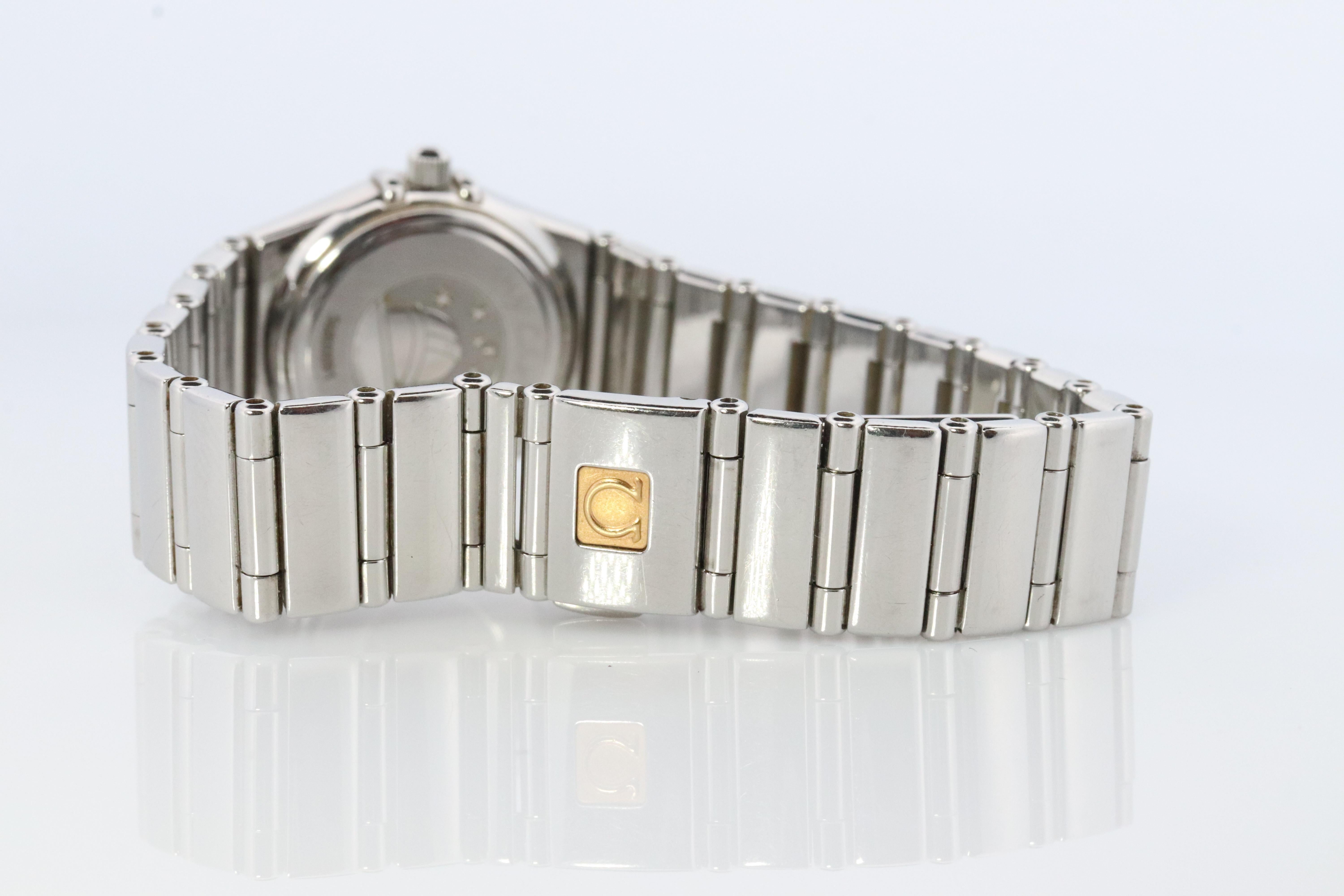 Omega Diamantuhr. Authentische Damen Omega 1465.71 Konstellation Perlmutt. 3