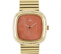 Omega Dress Watch Men's Yellow Gold Diamond Set
