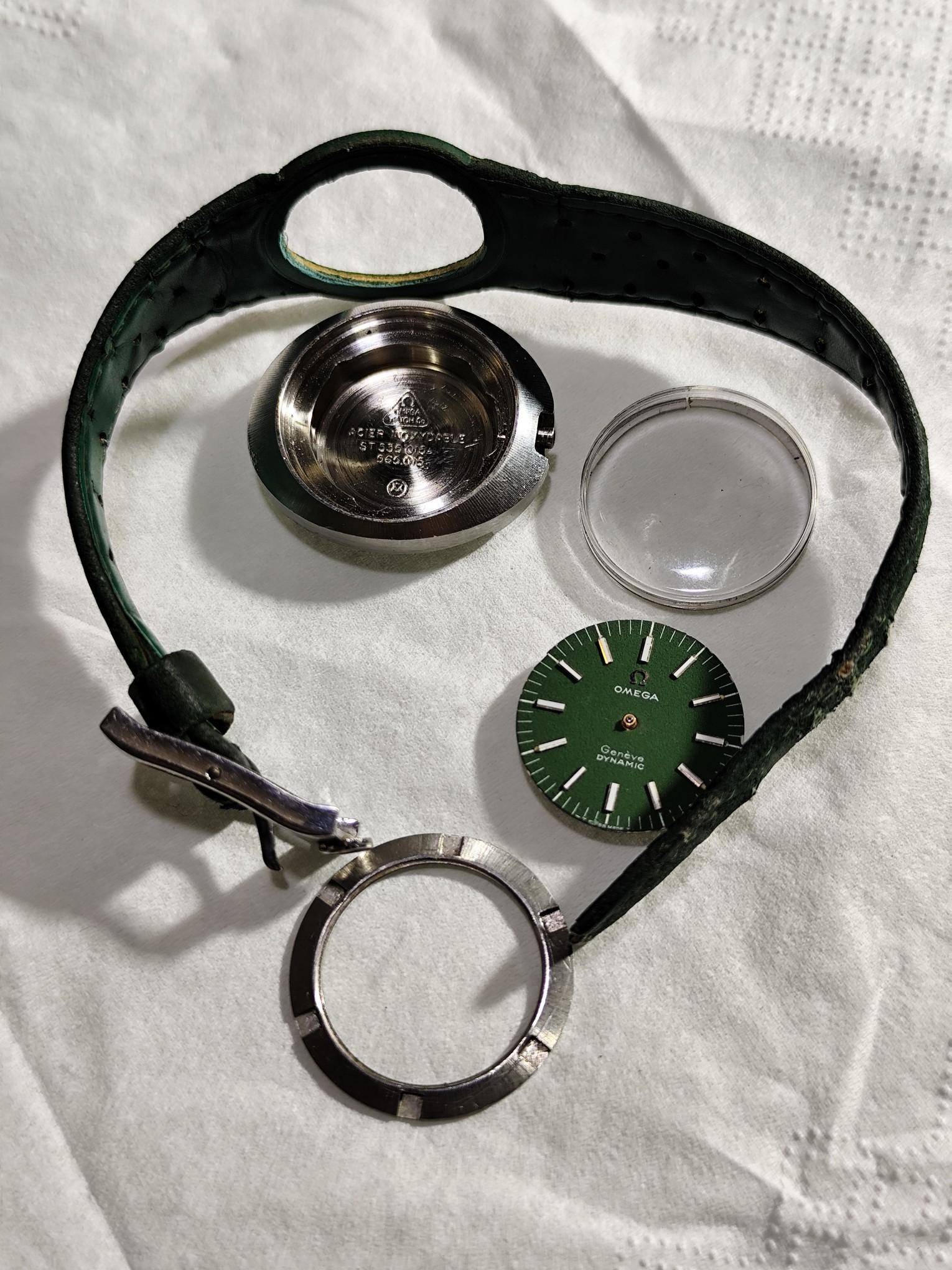 Omega Dynamic ST535015 ( 565015 )Cal. 630 Manuale Raro Orologio con Quadrante Verde in vendita 13