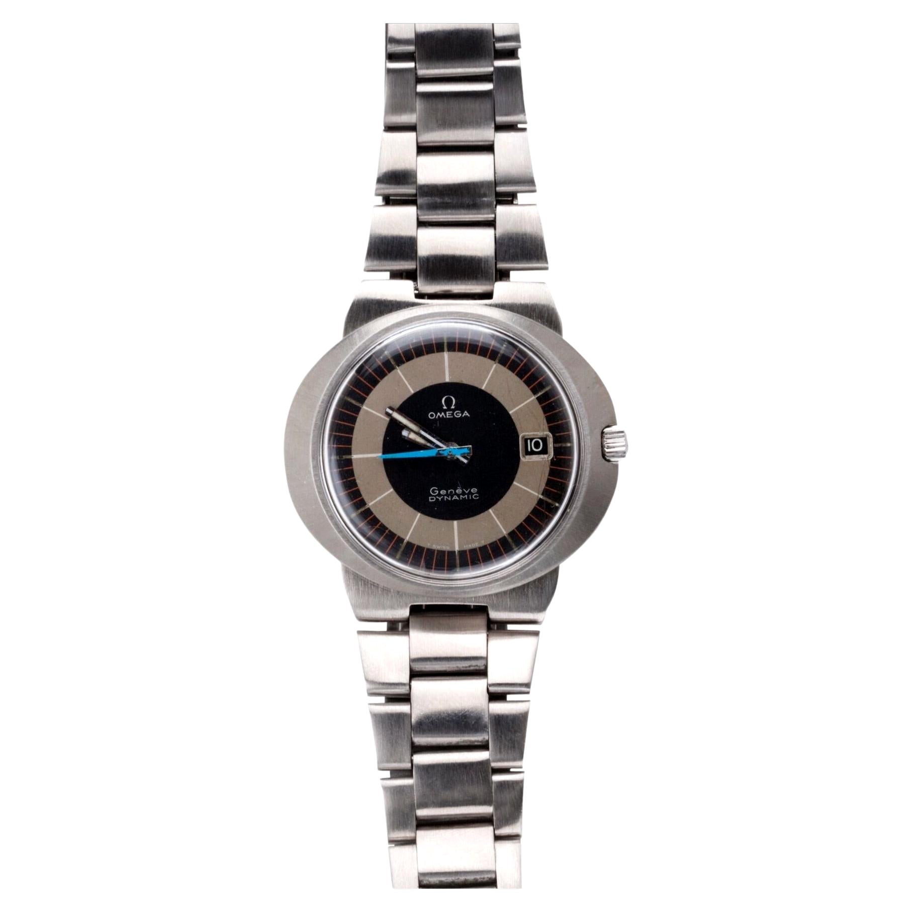 Omega Dynamic Vintage C. 1960er Jahre Uhr mit dreifarbigem Zifferblatt As good as new
