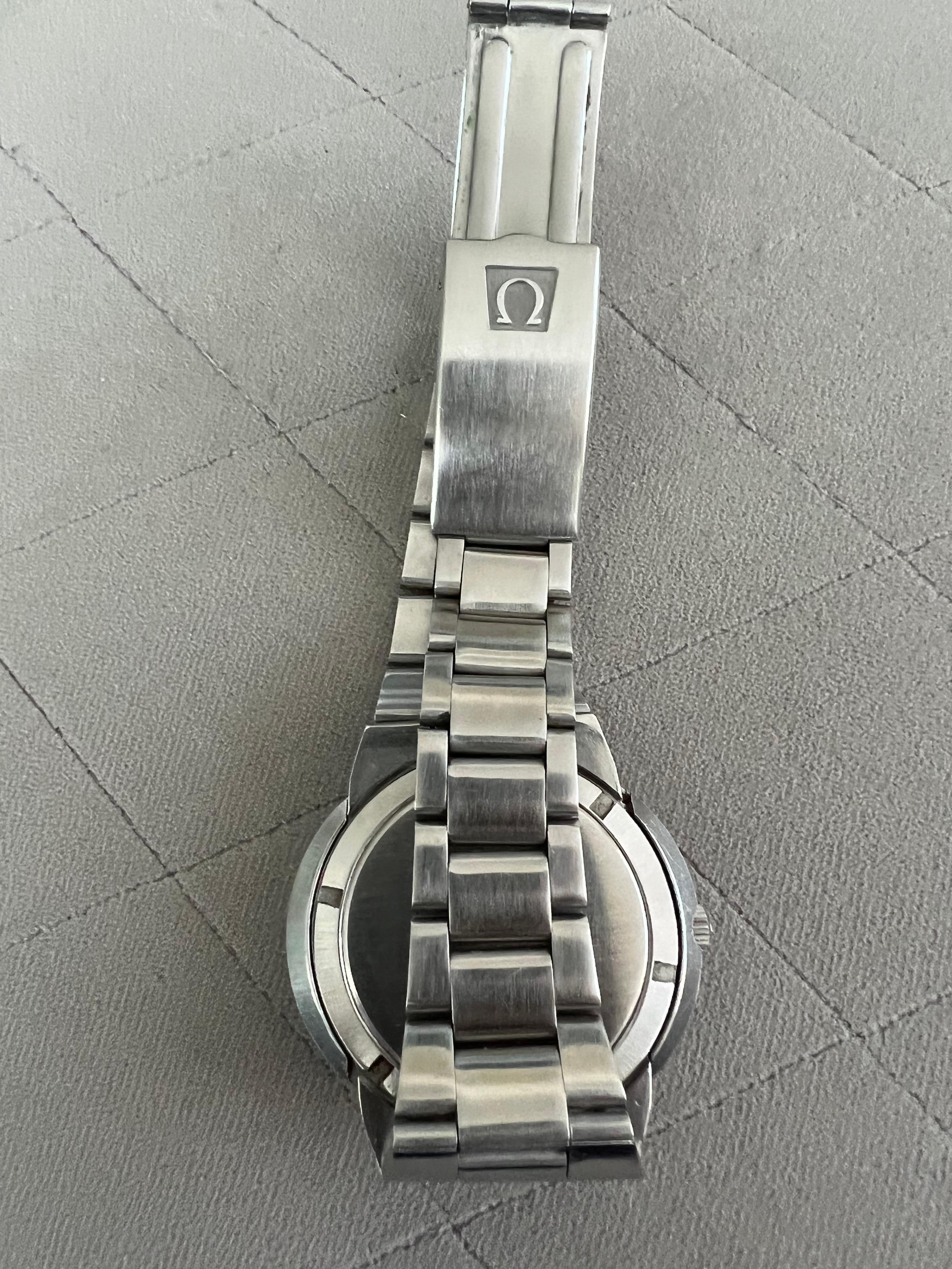 Artisan Omega Dynamic Vintage C. 1960s Watch W/ Tricolored Dial For Sale