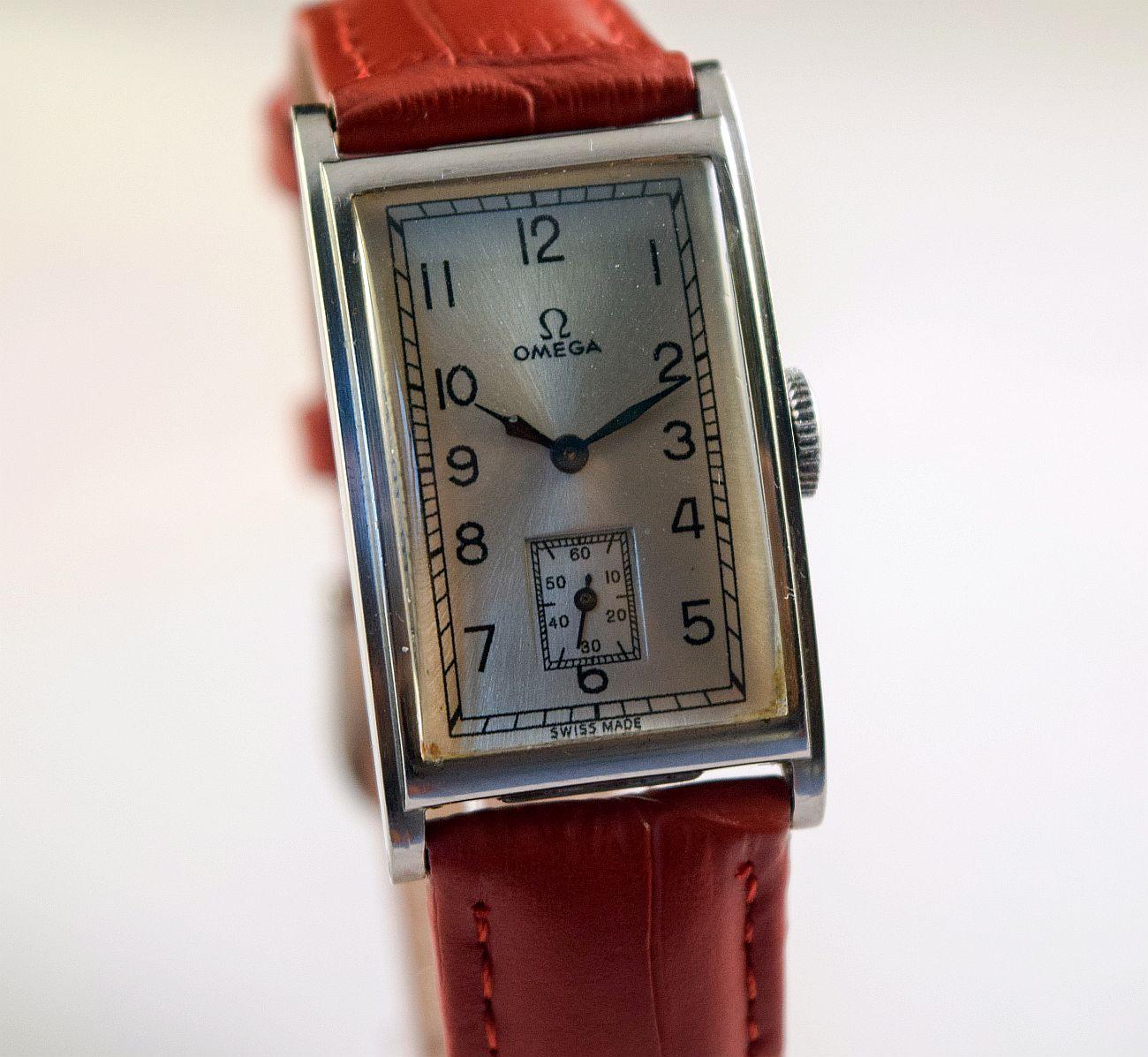 Omega Extremely Rare and Stylish Curvex Rectangular Watch For Sale 6