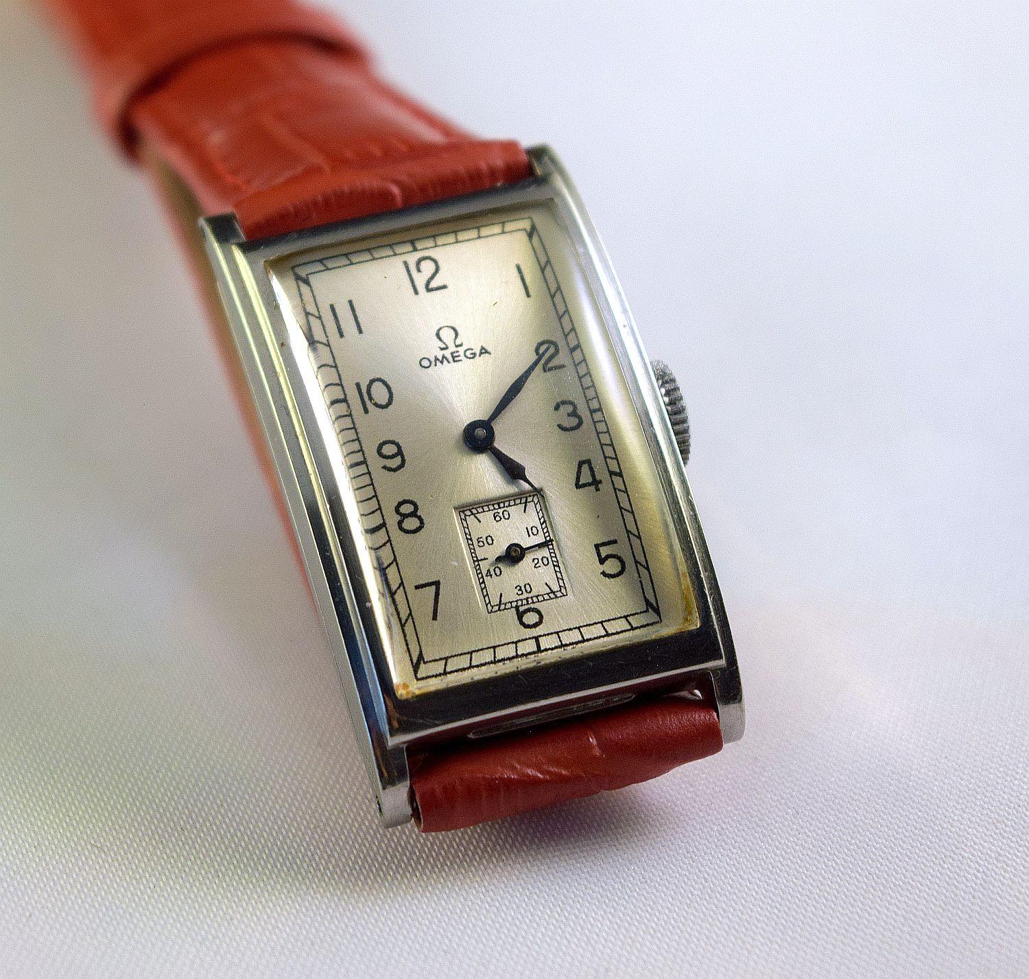 omega rectangular watch