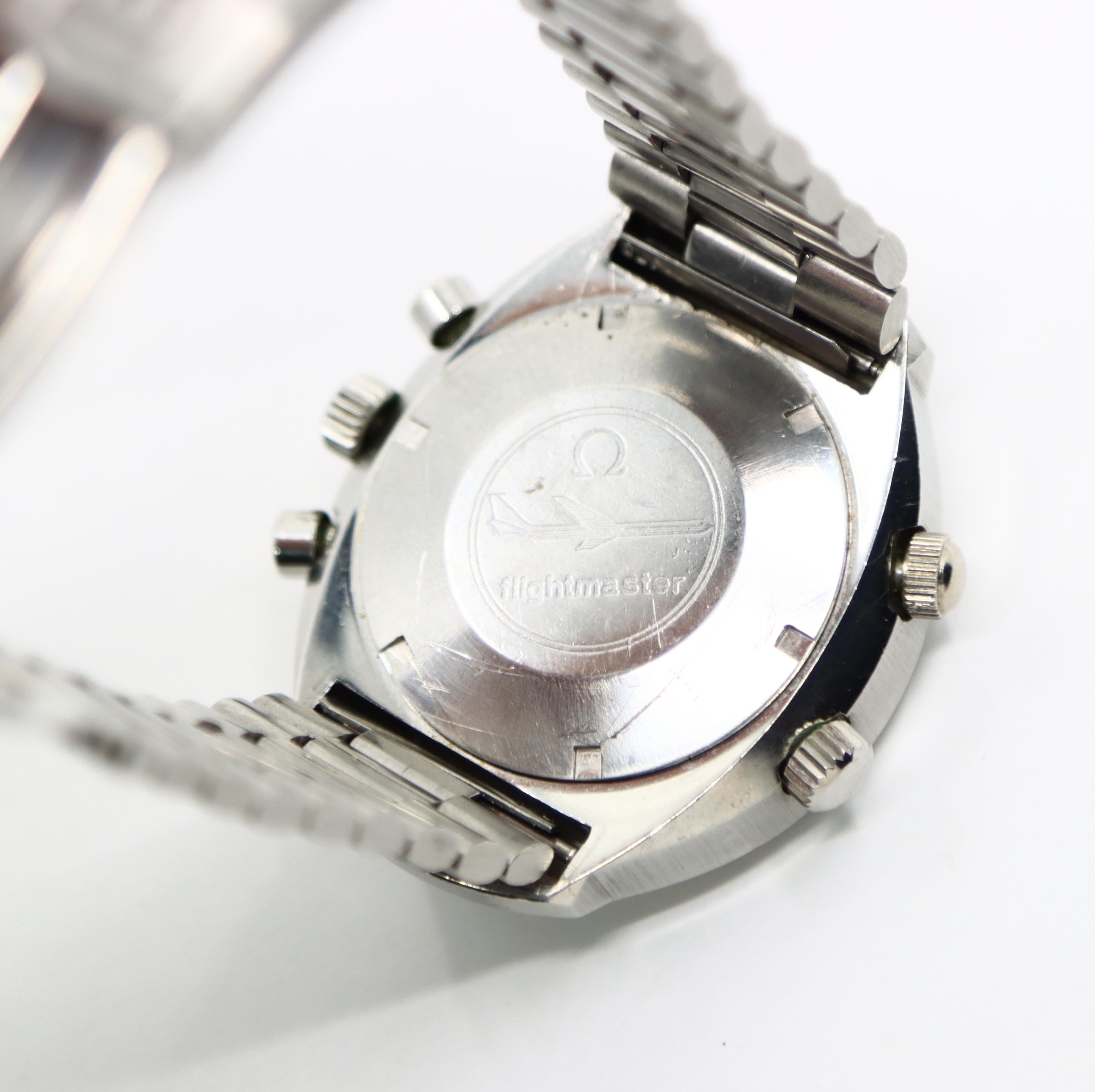 Omega Flightmaster 2° Modello Ref.145.036 43mm Cal.911 Orologio manuale in vendita 7