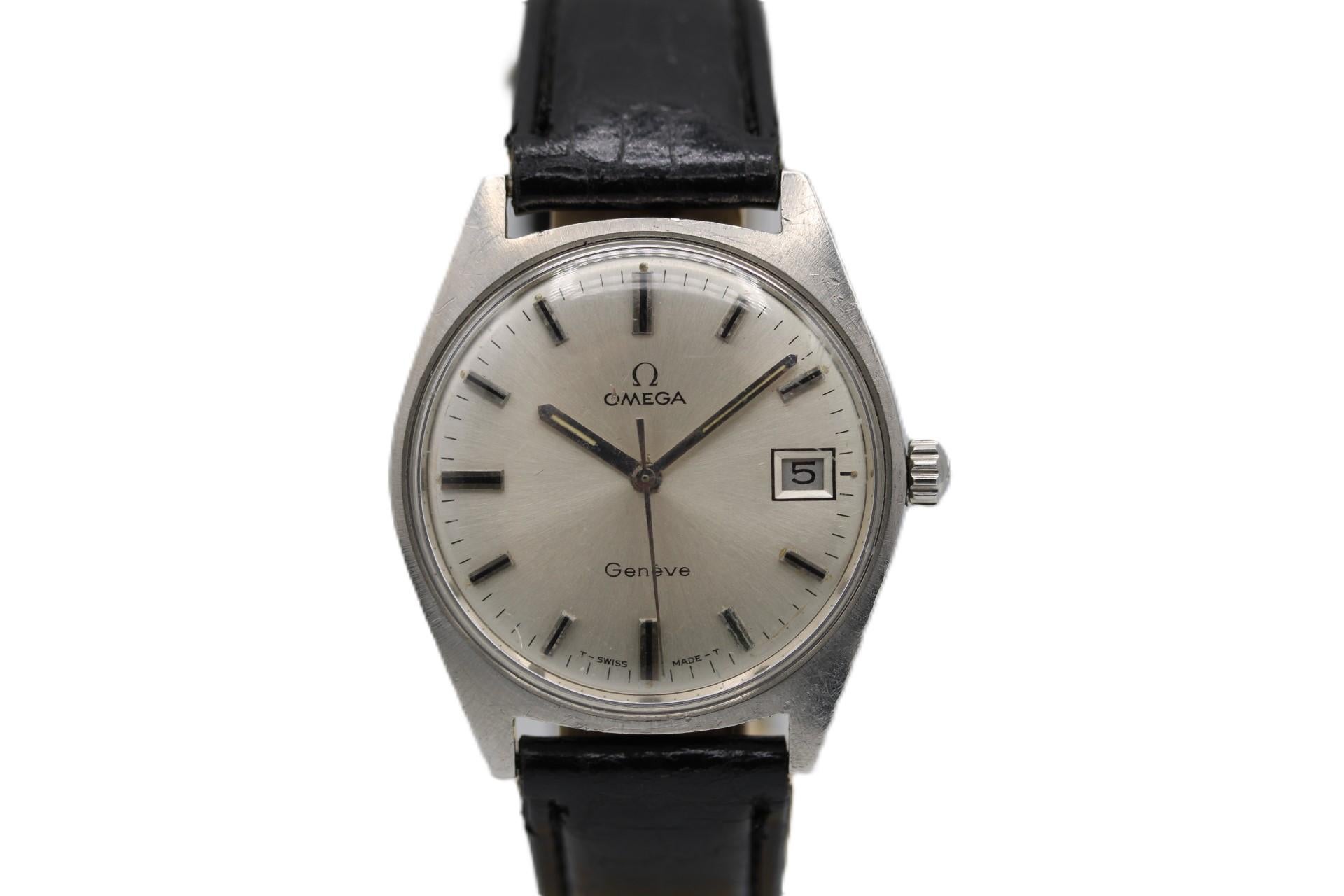 Omega Ginebra 136041  1970 Vintage  Con todos los servicios

Este Omega Geneve 136041 de 1970 es un clásico atemporal, recientemente revisado y que funciona con una impresionante precisión de +5 segundos al día, excepcional para un reloj de cuerda
