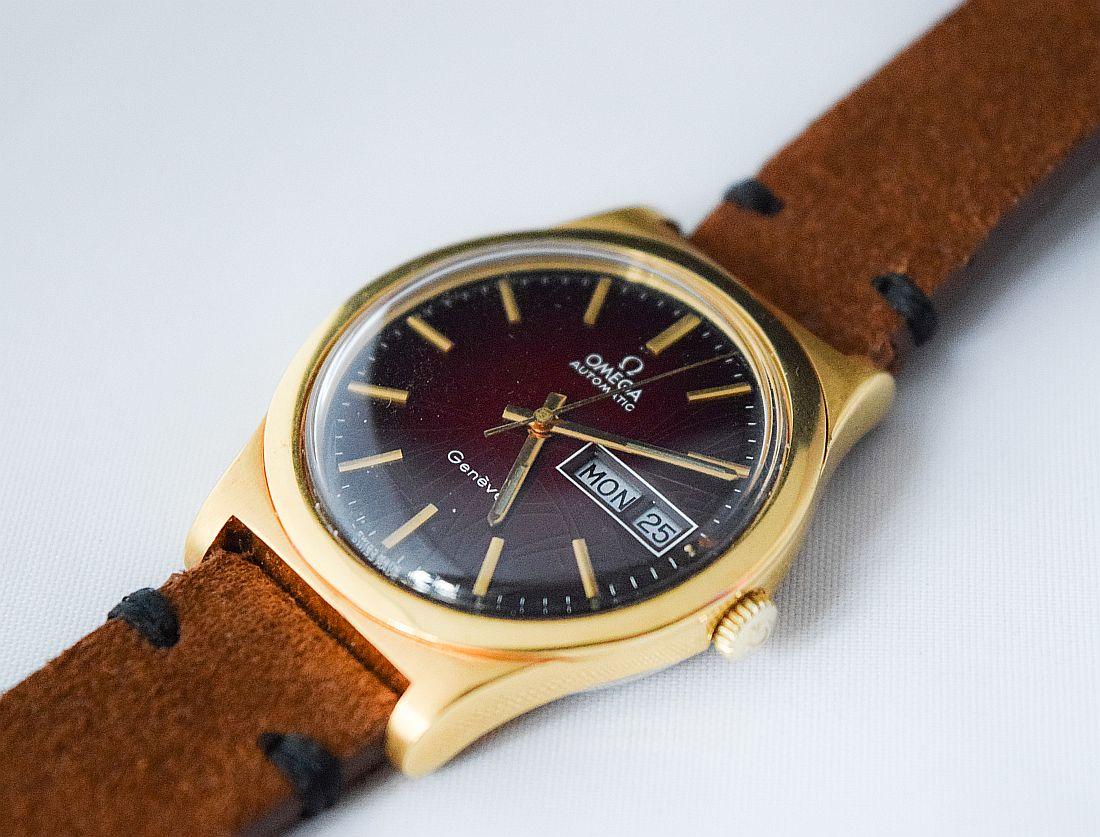 Omega Geneve Automatik-Tagesdatum im Zustand „Gut“ in London, GB