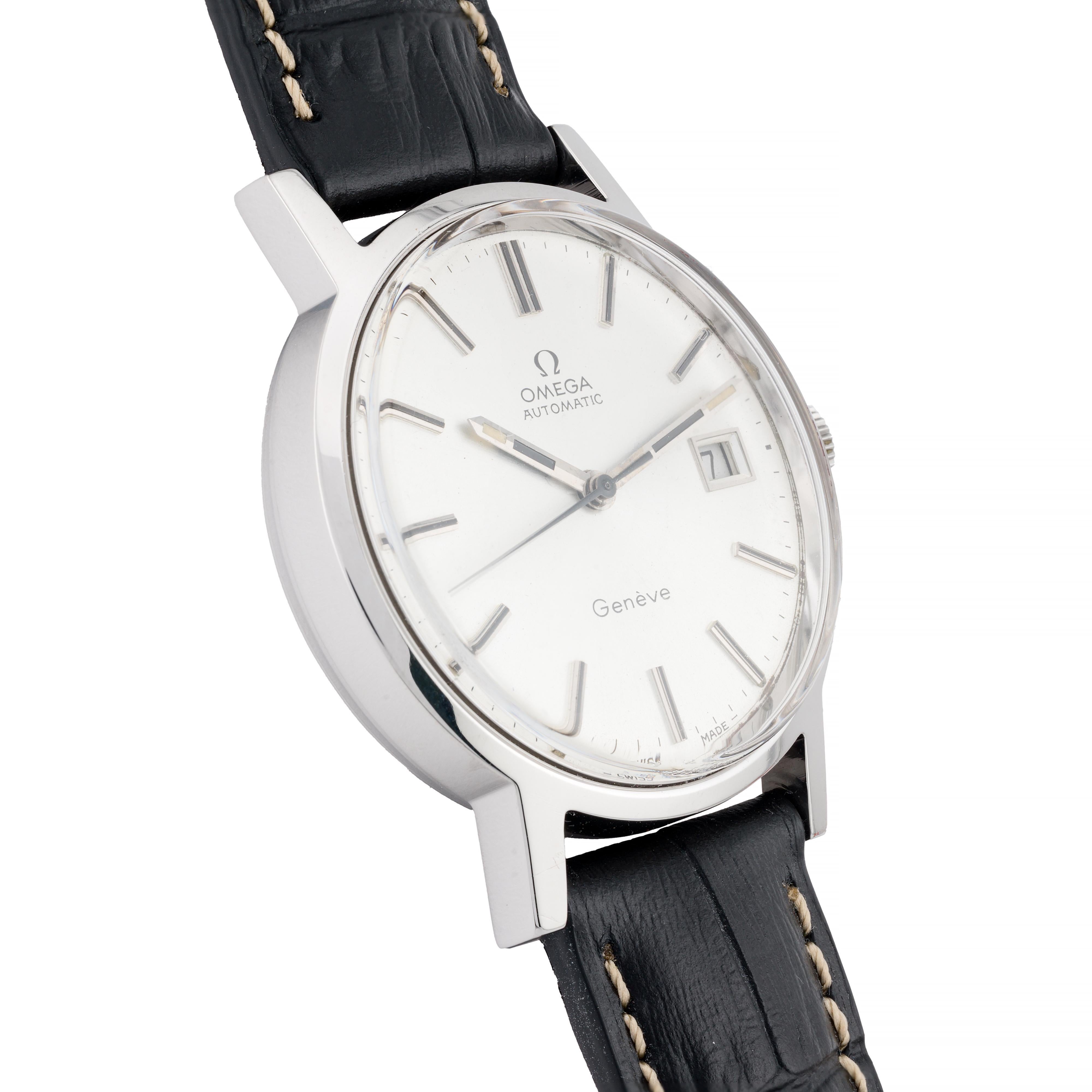 Reloj de pulsera Omega Geneve Automatic Vintage 35mm Acero inoxidable Moderno