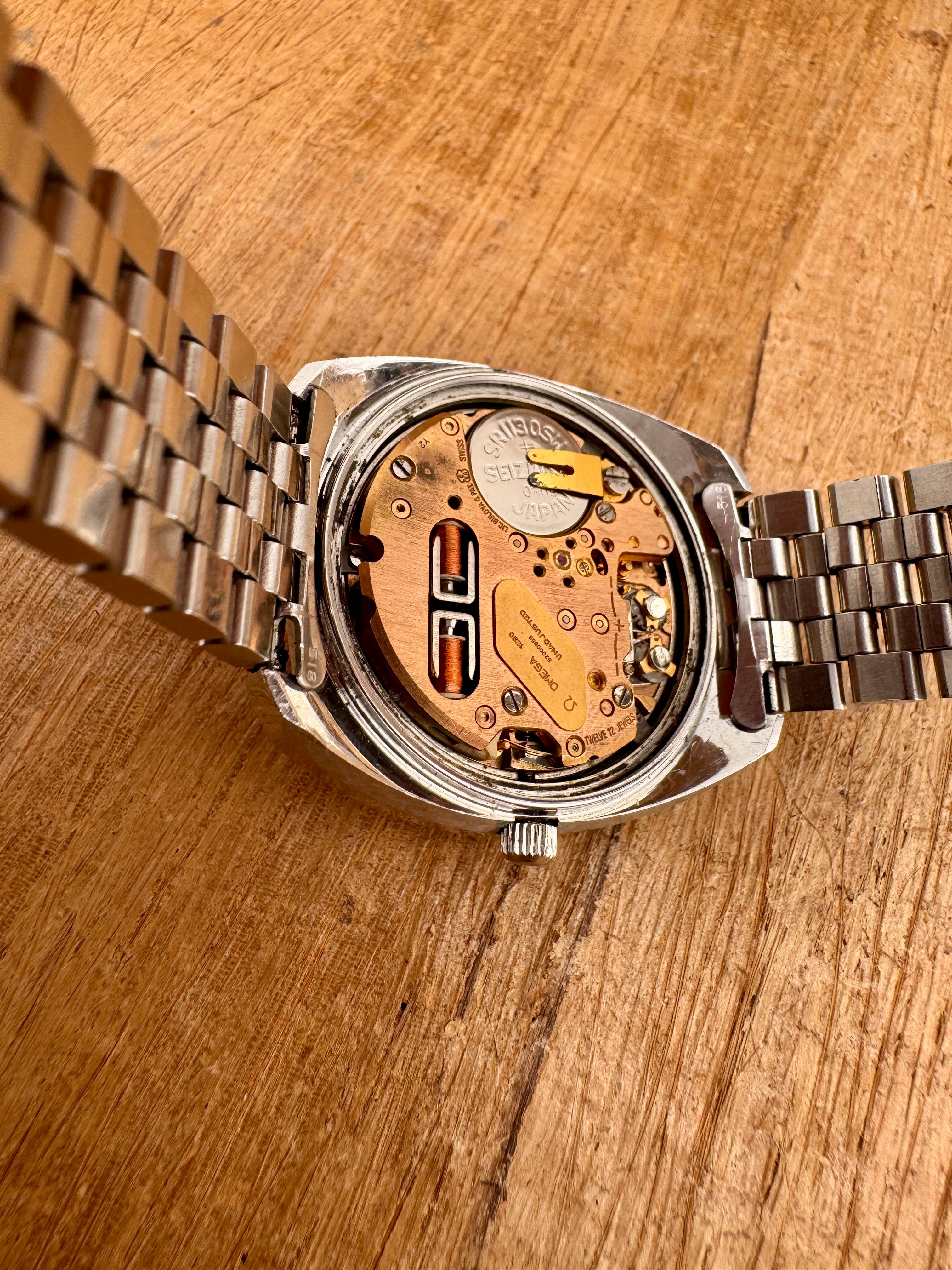 Omega Genève Cronometro Elettronico f300Hz 198.031 Orologio Eccellente in vendita 7