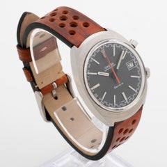 Omega Geneve Chronostop 145.009, 35mm stainless steel, patinated dial, c1968
