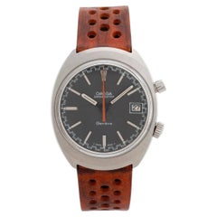Omega Geneve Chronostop 145.009, 35mm stainless steel, patinated dial, c1968