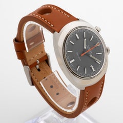 Omega Geneve Chronostop Driver Ref 145.010. New Generic Leather Strap, c1968