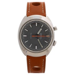 Omega Geneve Chronostop Driver Ref 145.010. Neuer allgemeiner Lederriemen, um 1968