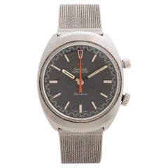 Vintage Omega Geneve Chronostop Wristwatch, Patinated Dial/Hands, Circa 1968