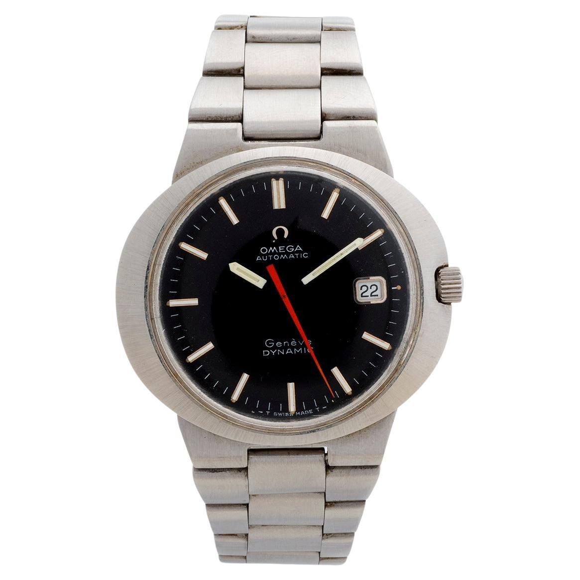 Omega Geneve Dynamic, elliptisches 40-mm-Gehäuse, Edelstahl, um 1970 im Angebot