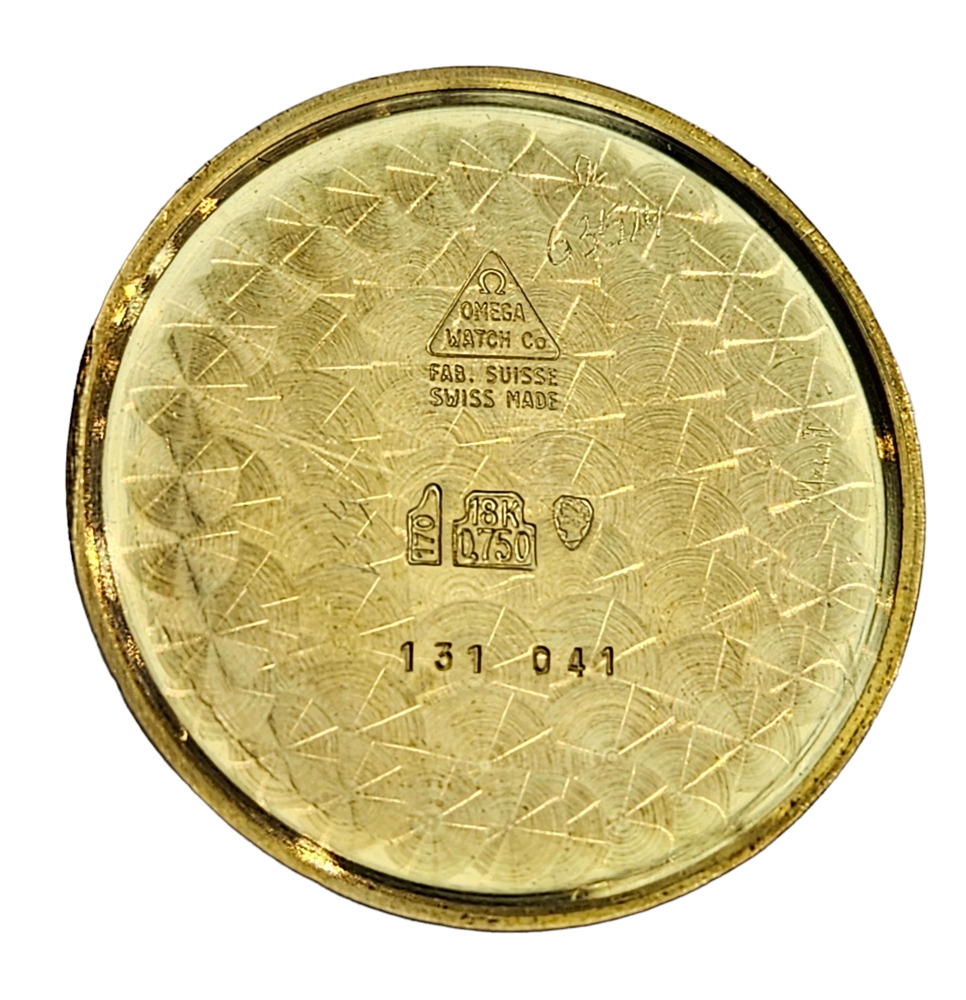 Omega Genève in 18 kt. Yellow Gold Ref. 131 041 For Sale 8