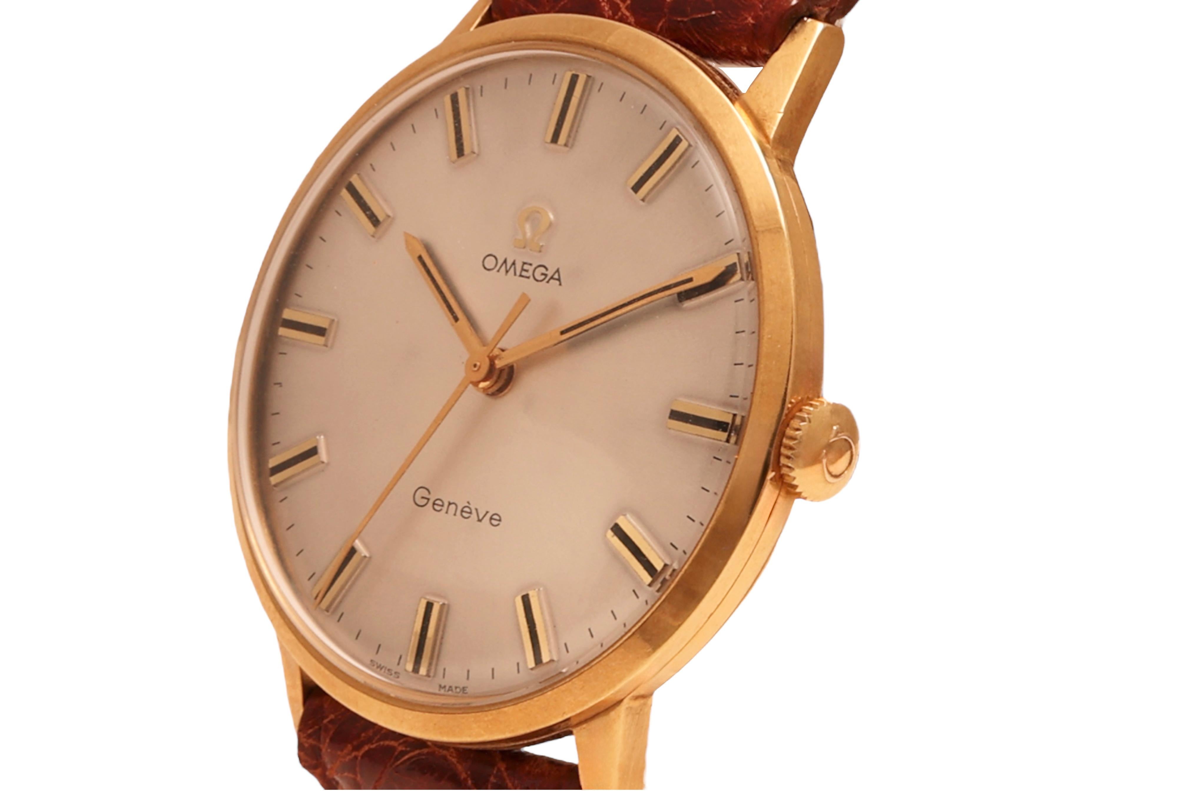 Omega Genève in 18 kt. Yellow Gold Ref. 131 041 In Excellent Condition For Sale In Antwerp, BE
