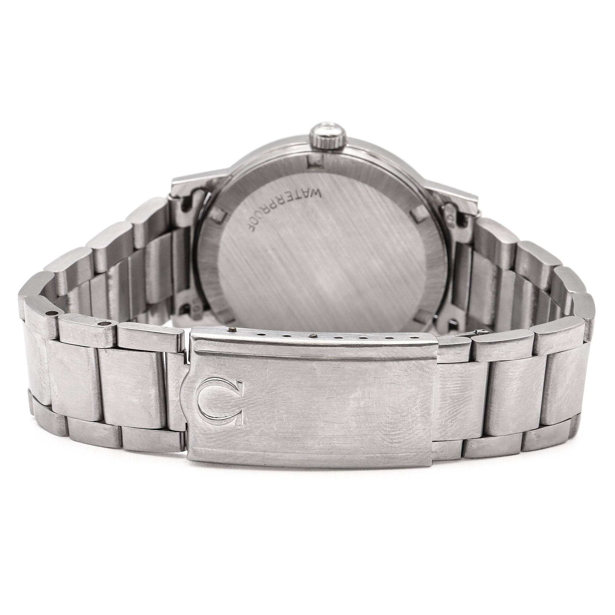 Omega Geneve Ref. 136070 Cal 613 Edelstahl Herren Handaufzug Datumsuhr aus Edelstahl 2