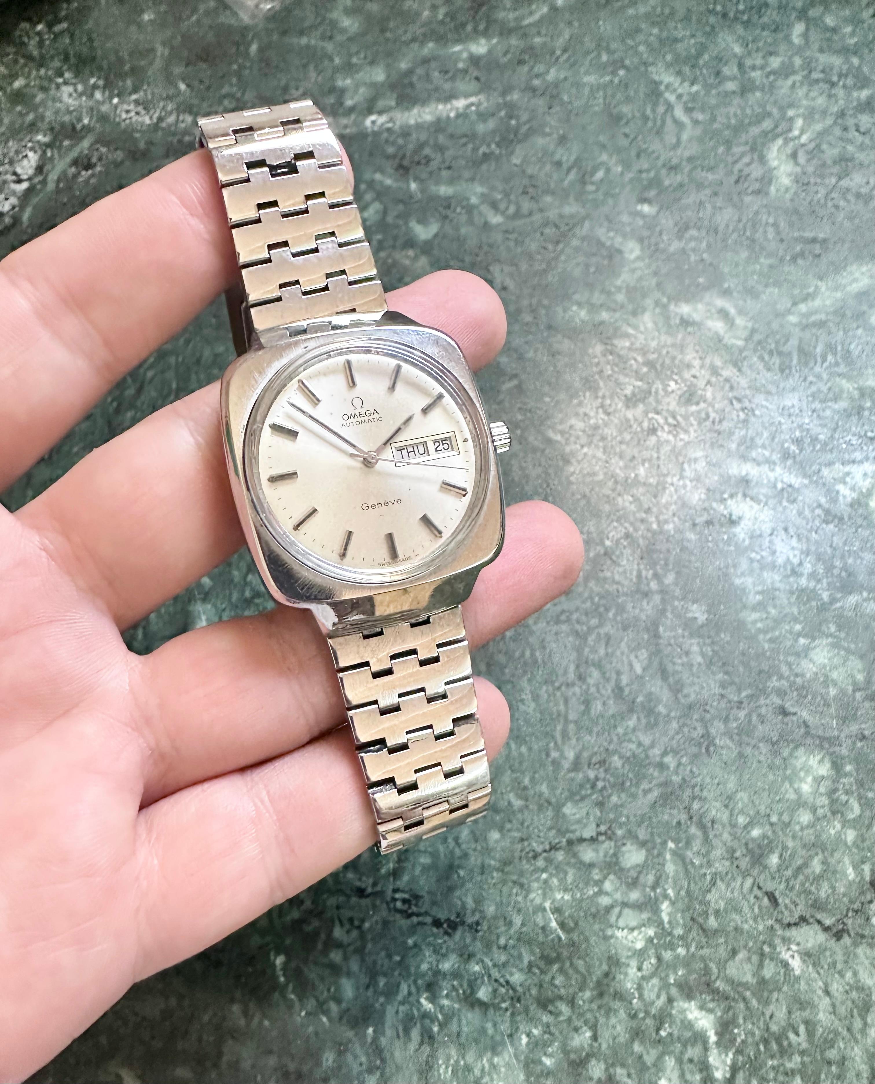 Omega Genève Ref 1660170 Montre automatique en acier inoxydable en vente 7