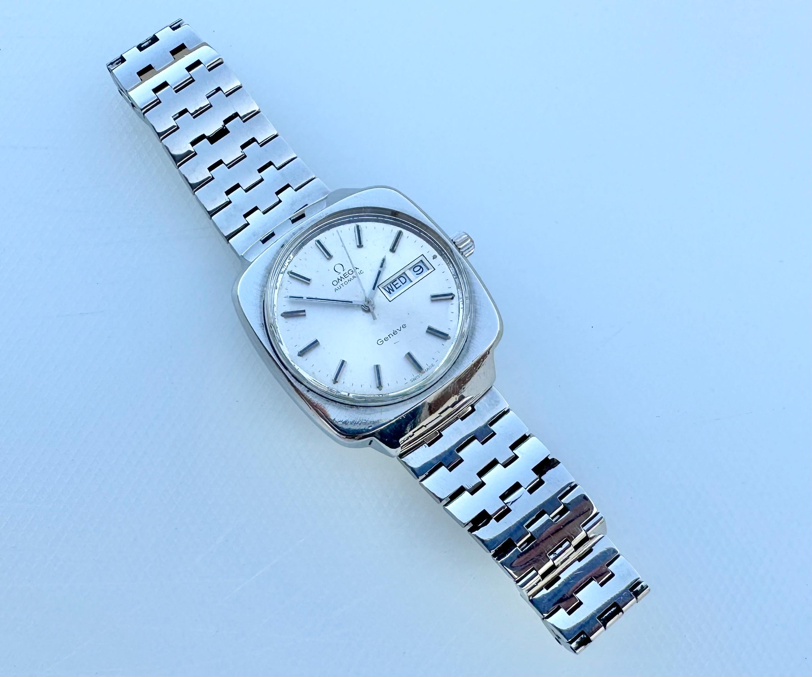 Omega Genève Ref 1660170 Montre automatique en acier inoxydable État moyen - En vente à Toronto, CA