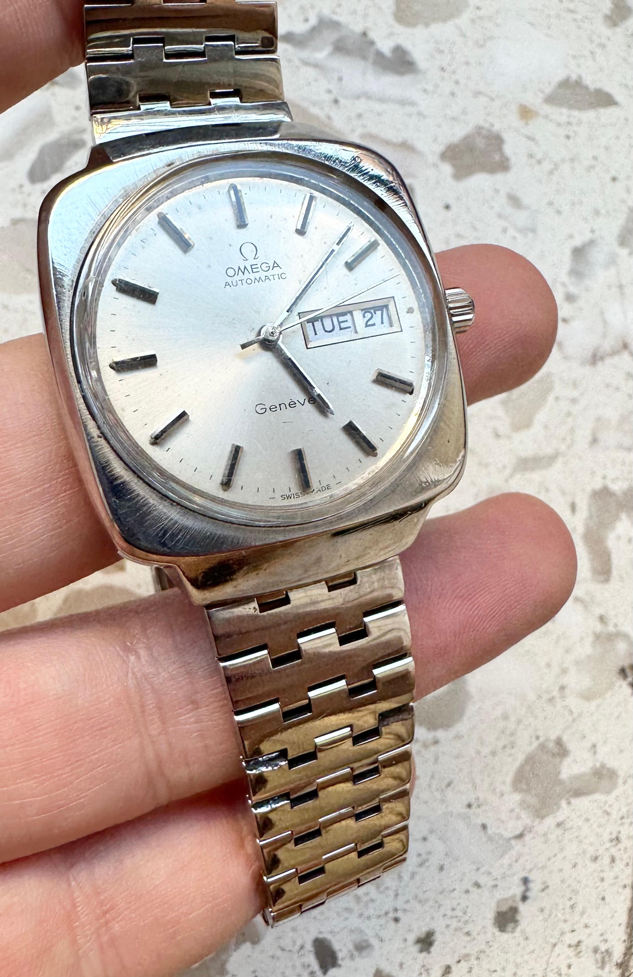 Omega Genève Ref 1660170 Montre automatique en acier inoxydable en vente 1