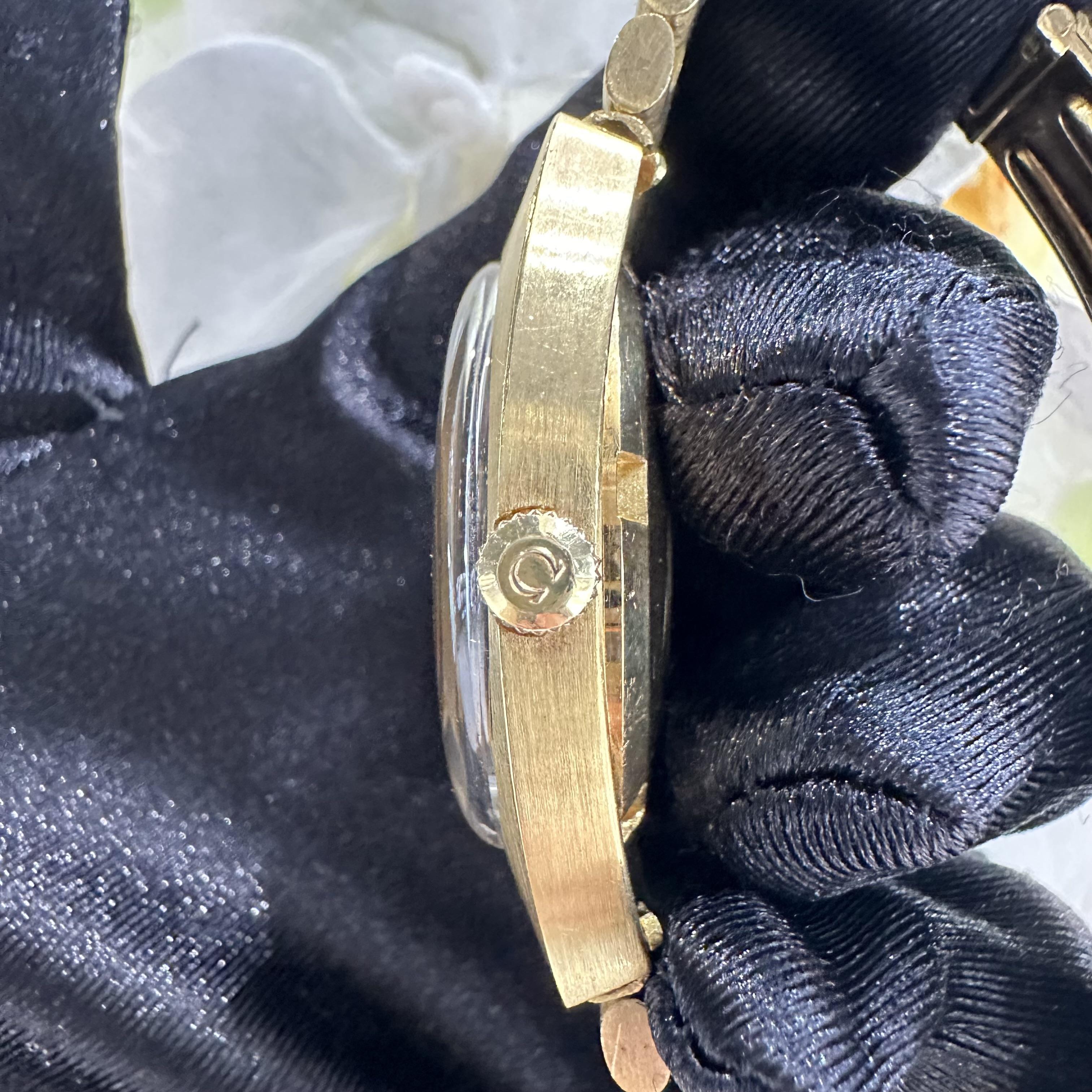 Omega Geneve Seamaster Yellow Gold Watch, Vintage For Sale 1