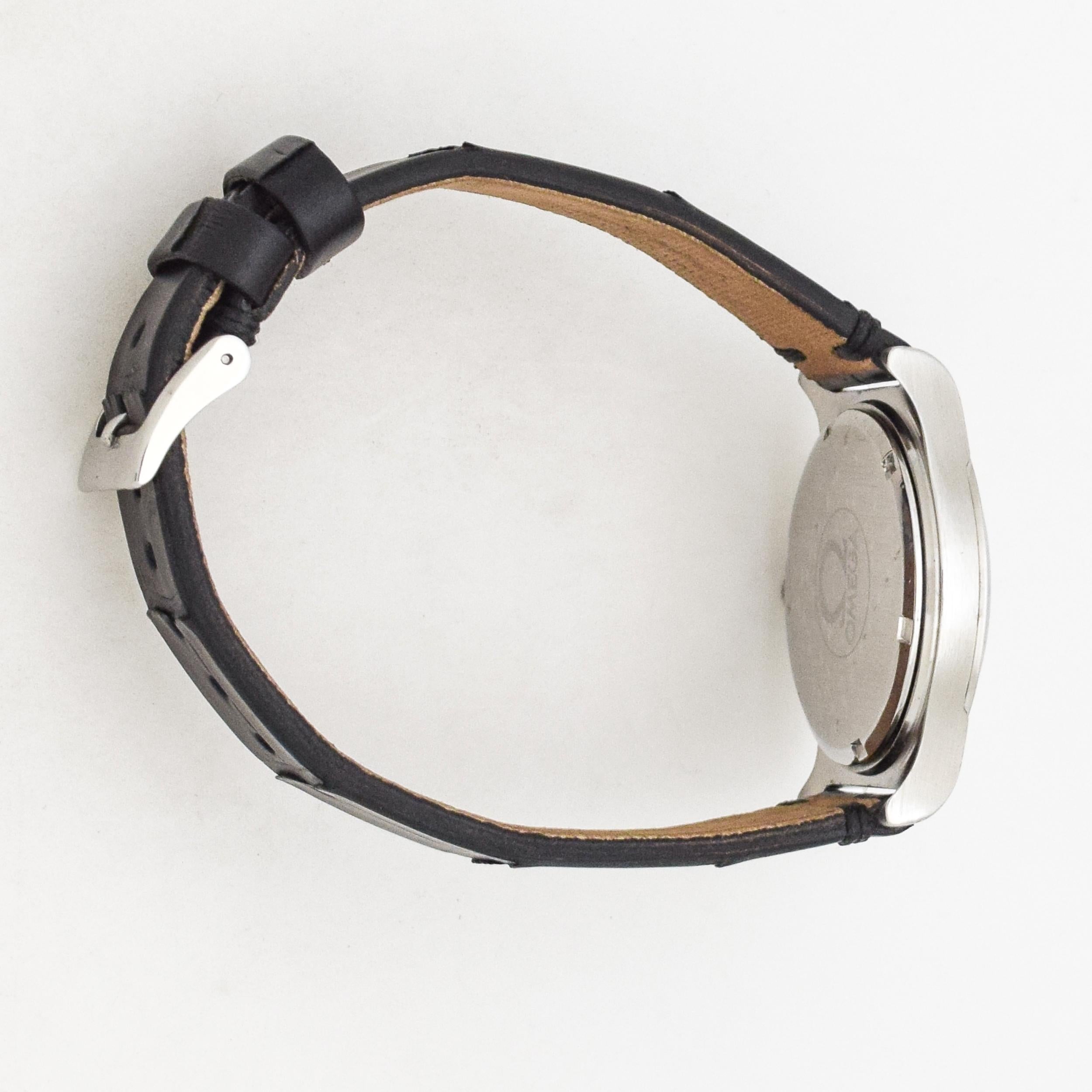 Women's or Men's Omega Geneve Tonneau-Shaped Stainless Steel Watch, 1972