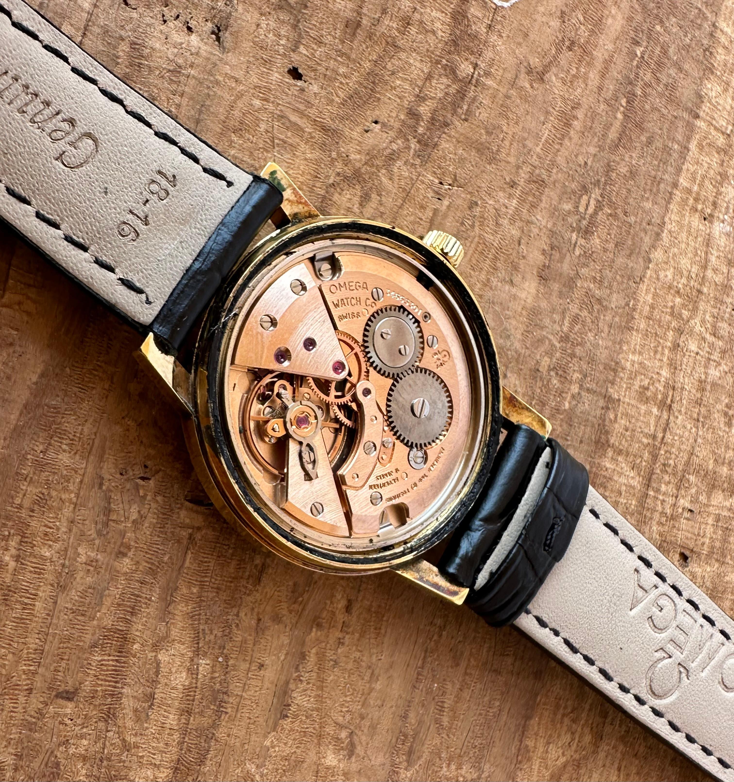 Omega Genève vintage 1968 cal 613 Vergoldete Dress Watch 7