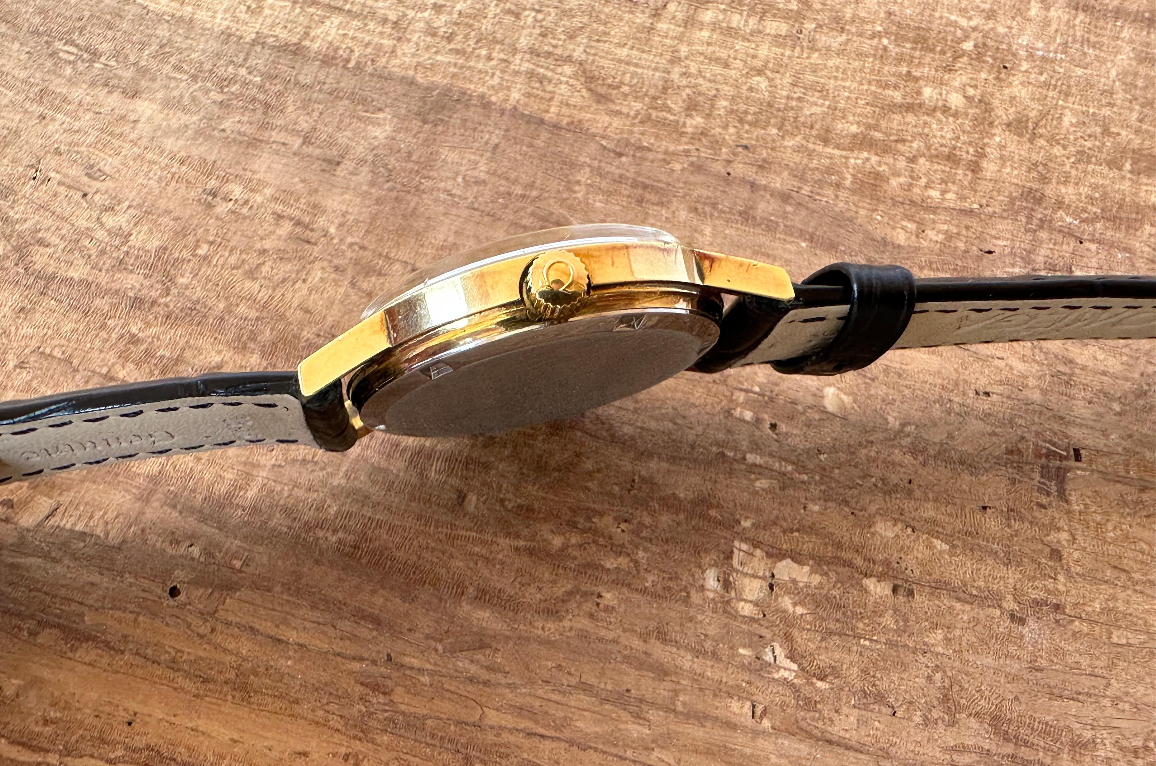Omega Genève vintage 1968 cal 613 Vergoldete Dress Watch 1