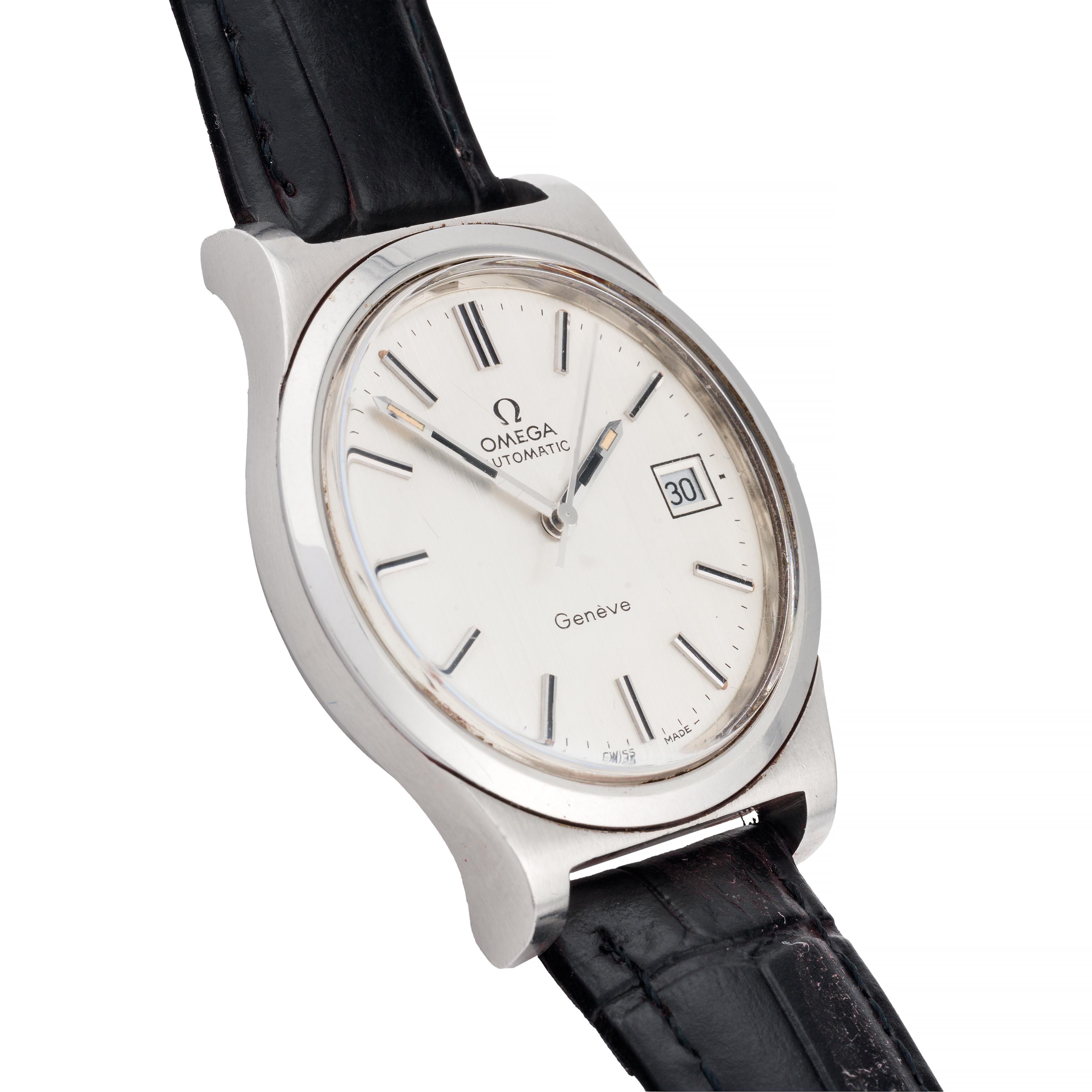 Reloj de pulsera Omega Geneve Vintage Automático 36mm Acero inoxidable Retro
