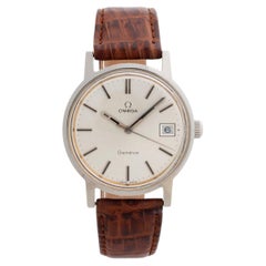Omega Geneve with date Ref 1360098 35mm Stainless Steel, c 1976