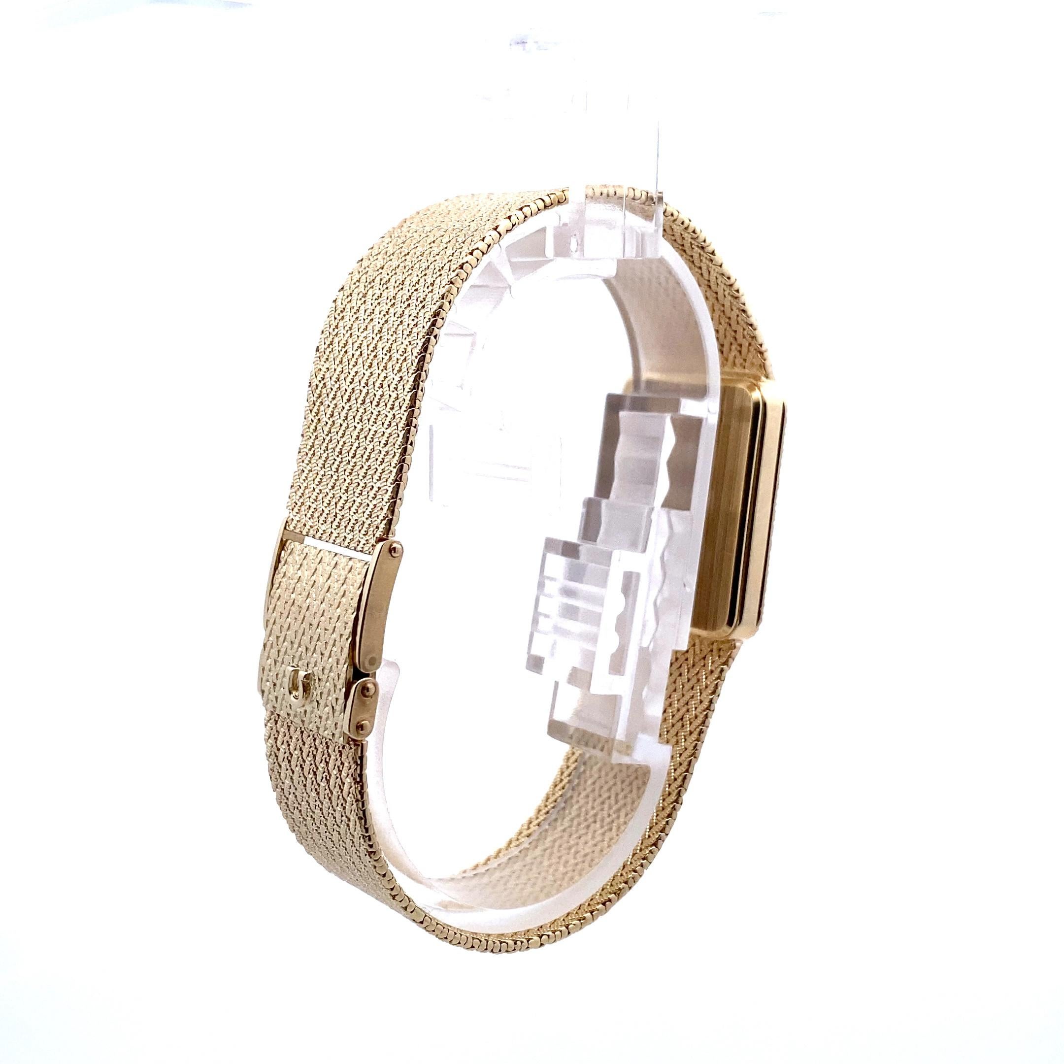 Omega Gents Diamant-Golduhr für Herren für Damen oder Herren im Angebot