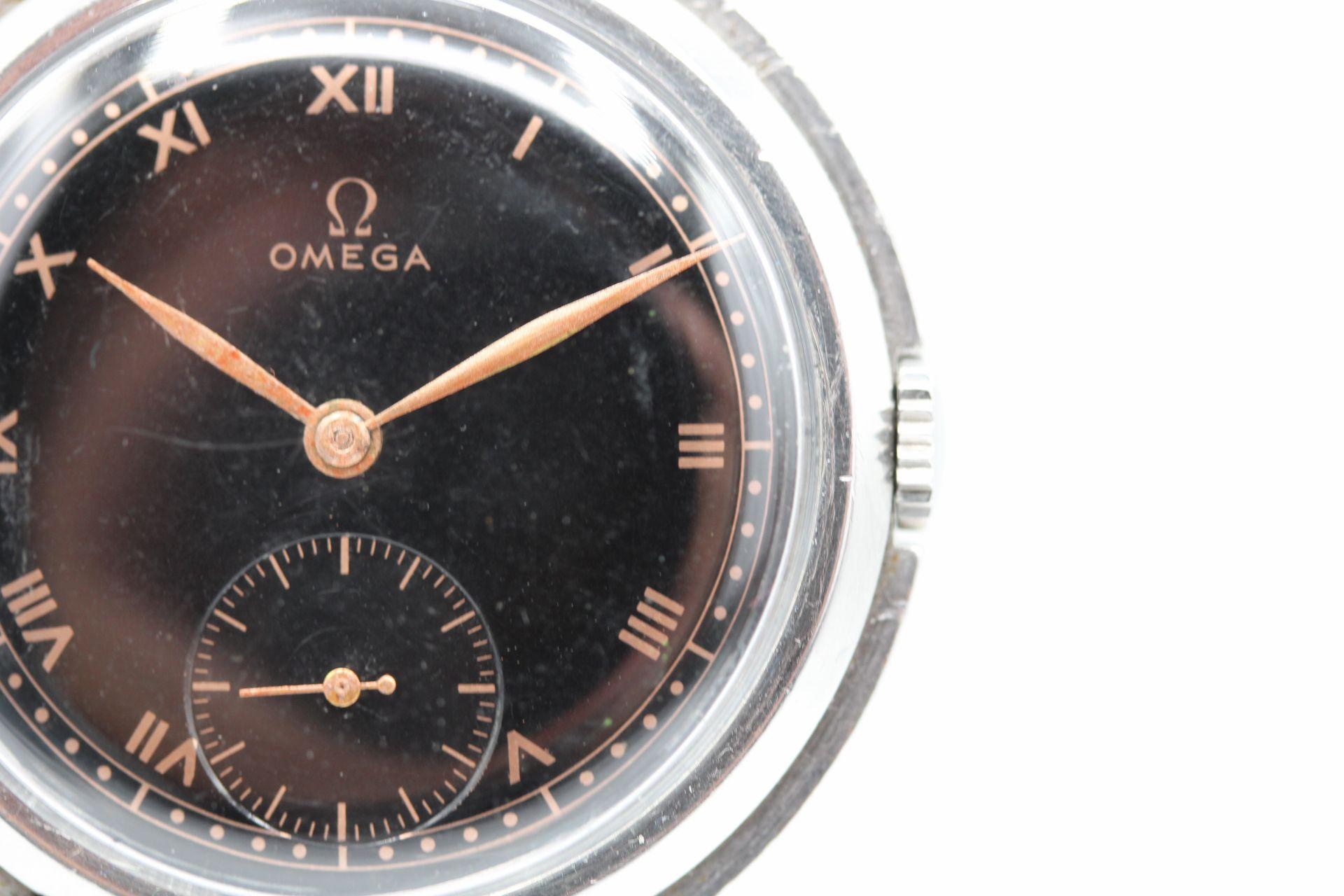 Omega Gilt Dial Caliber 26 1936 Bullhorn Watch For Sale 1