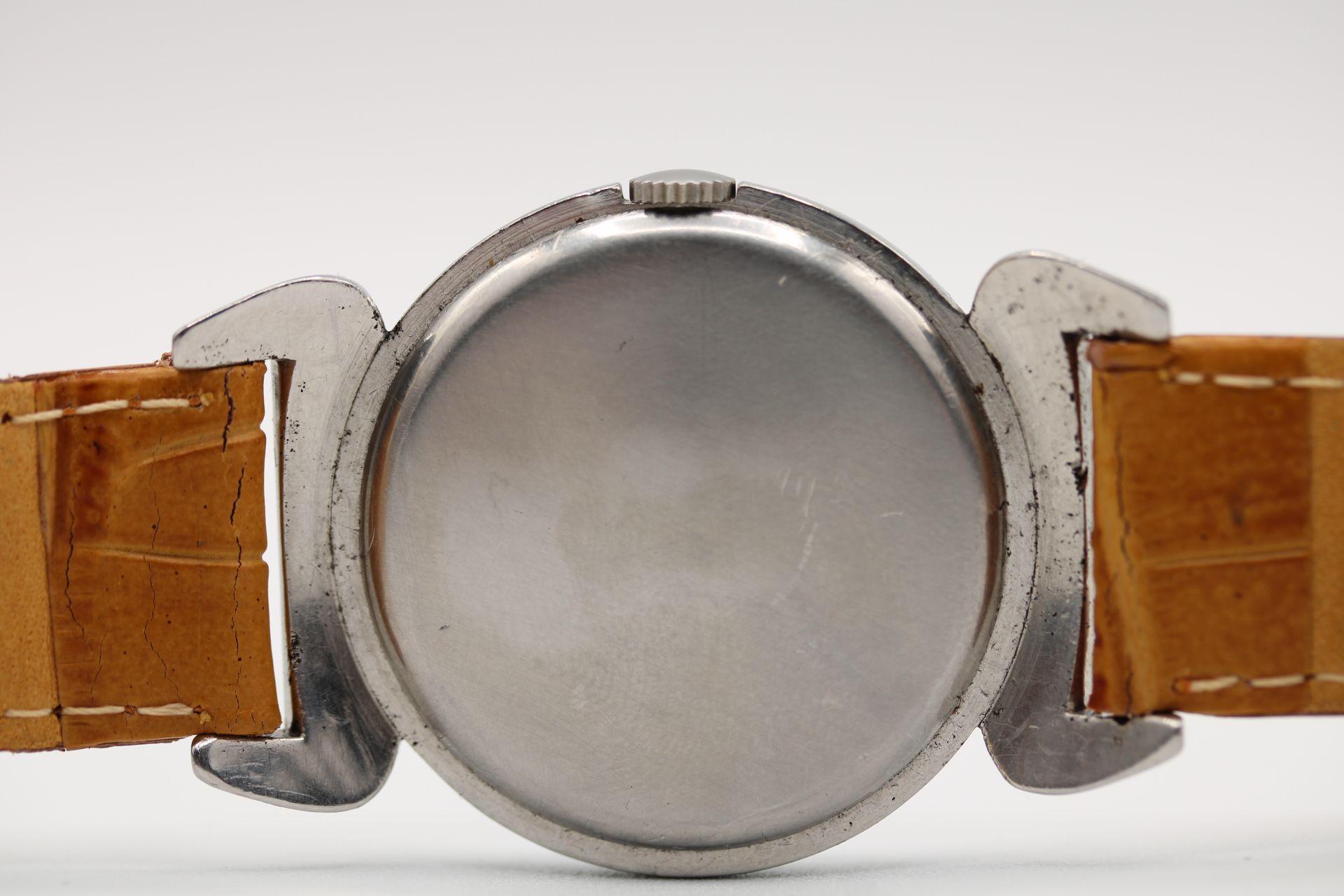 Omega Gilt Dial Caliber 26 1936 Bullhorn Watch For Sale 4