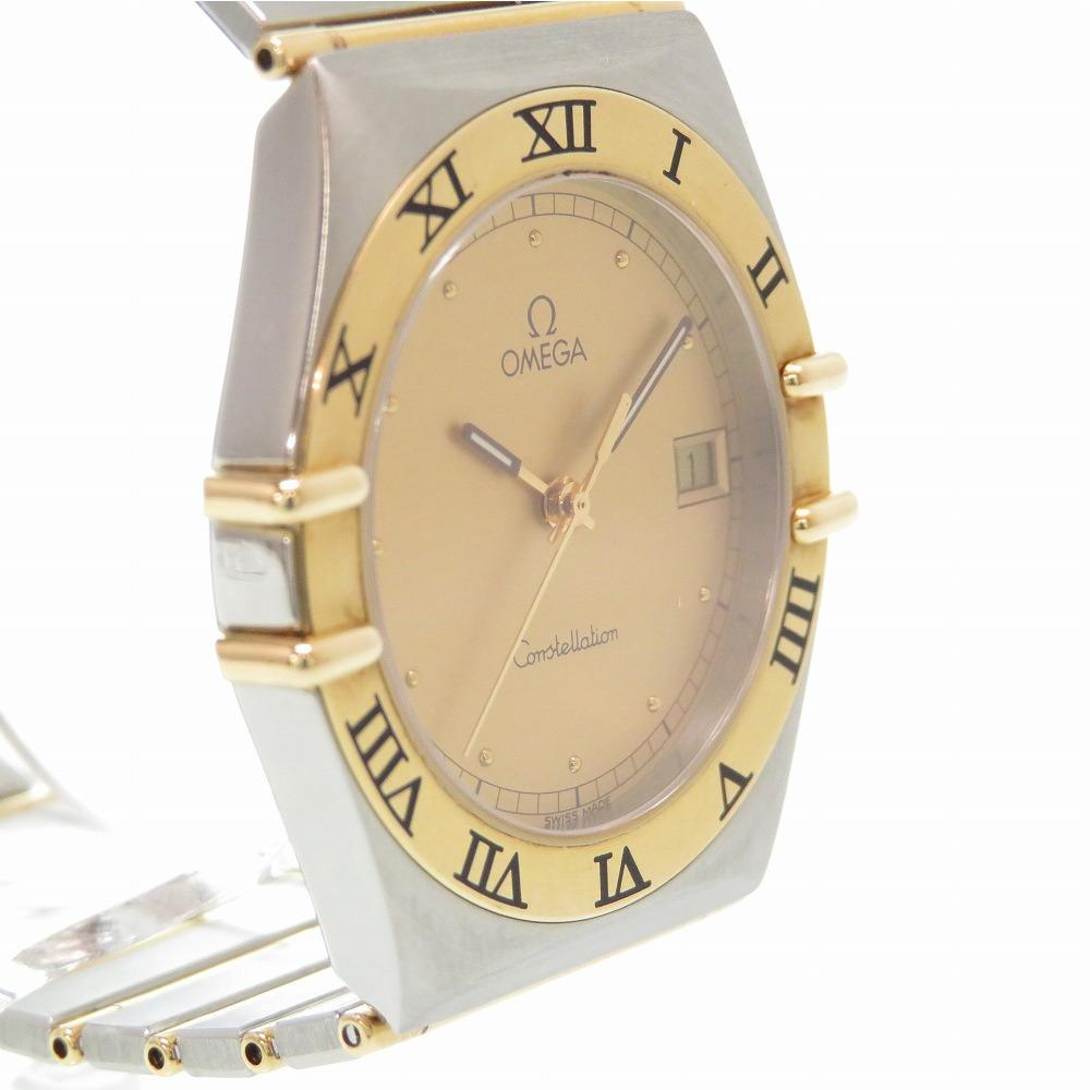 Omega Gold 18K Yellow Gold Stainless Steel Constellation Men's Wristwatch 32MM 1
