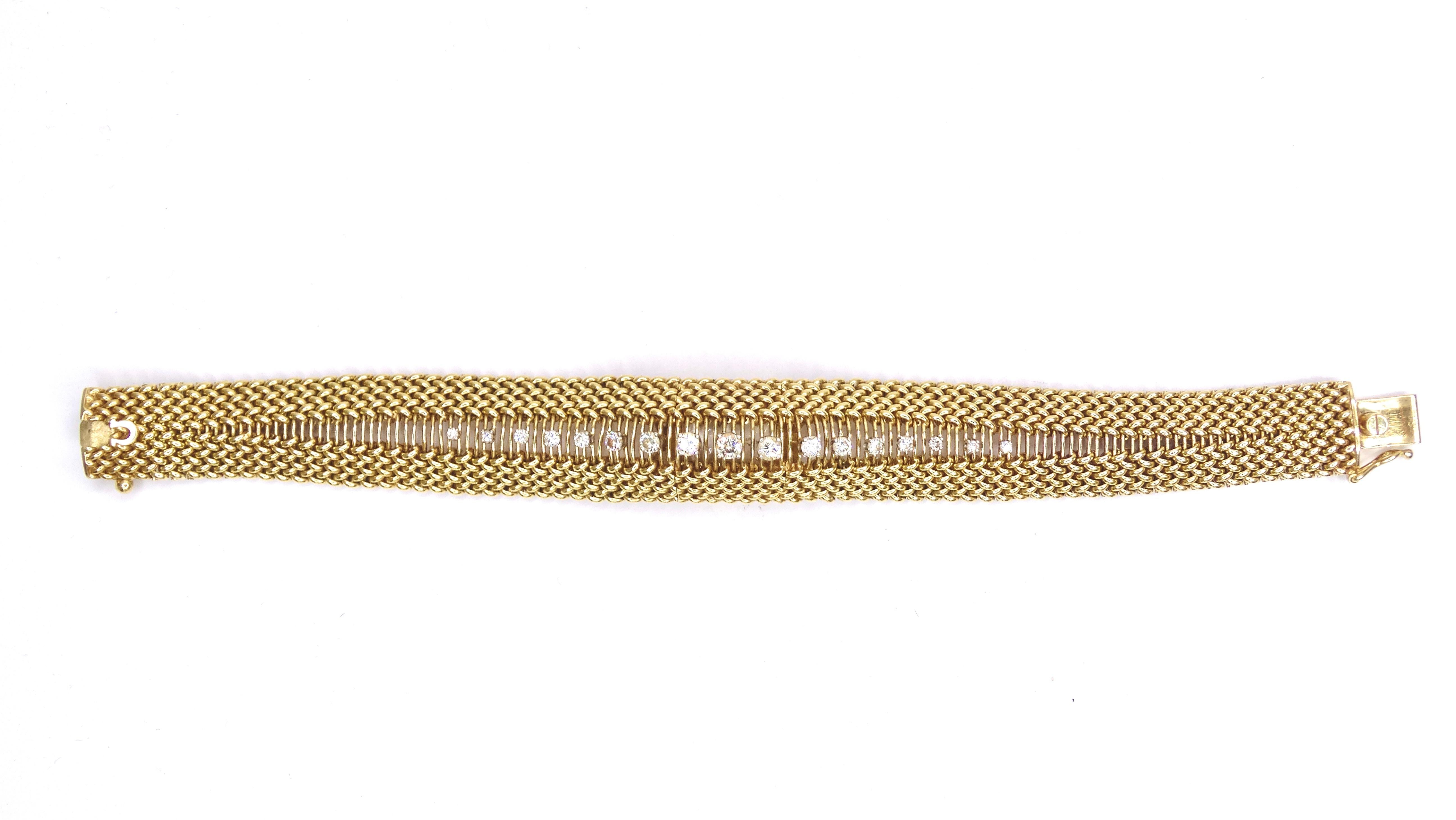 Omega Gold and Diamond Bracelet Watch 5