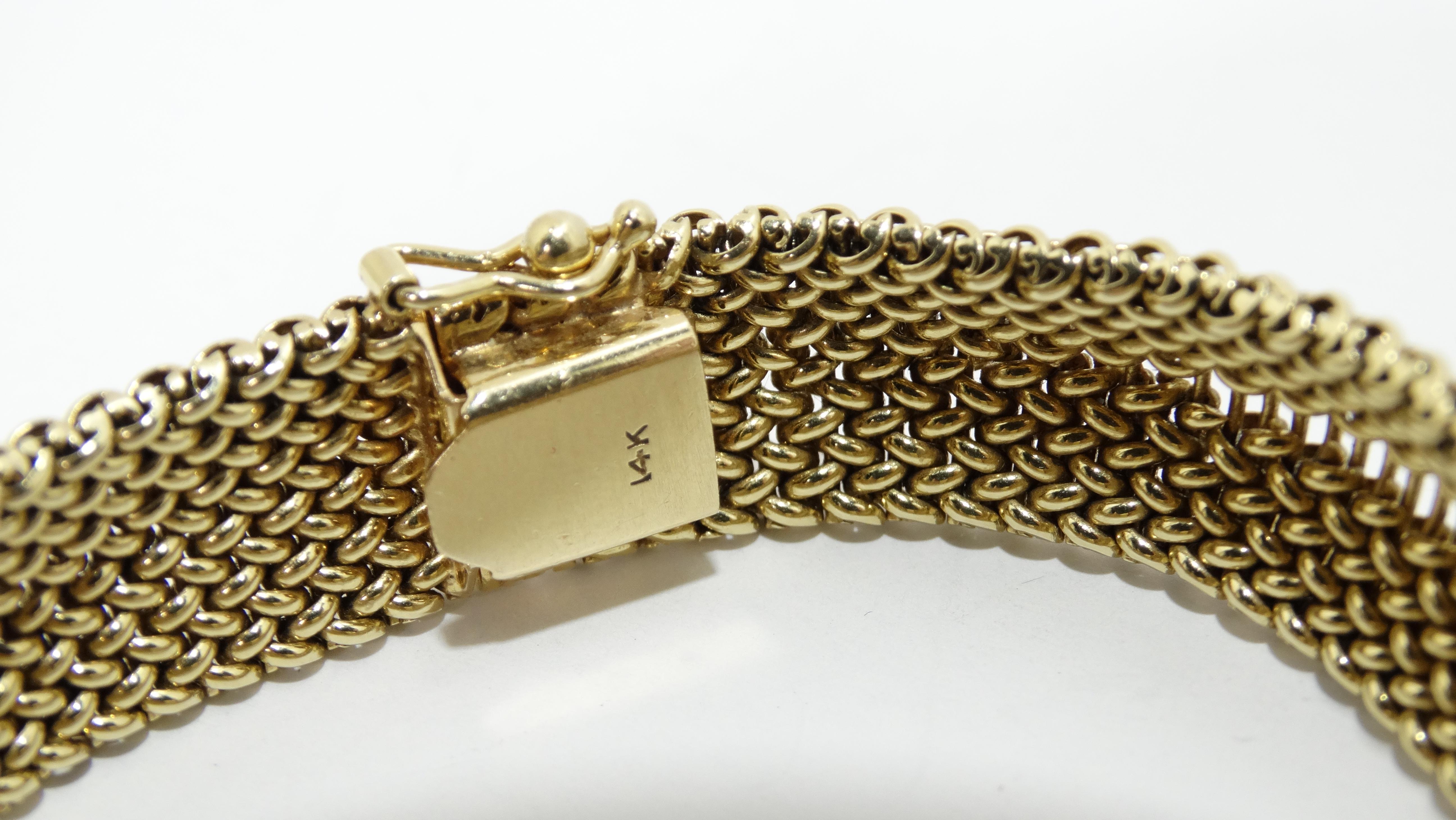 Women's or Men's Omega Gold and Diamond Bracelet Watch