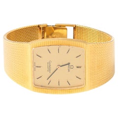 Omega Yellow Gold Constellation Wristwatch with Date circa 1960s at 1stDibs