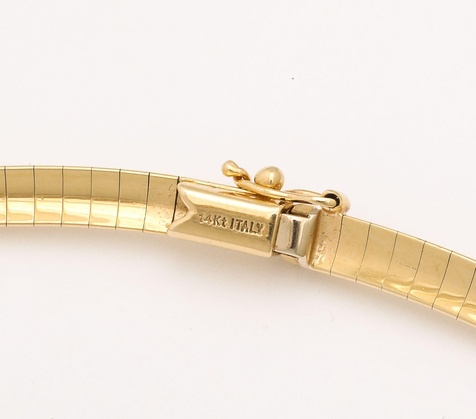 Collar de oro Omega en venta 4
