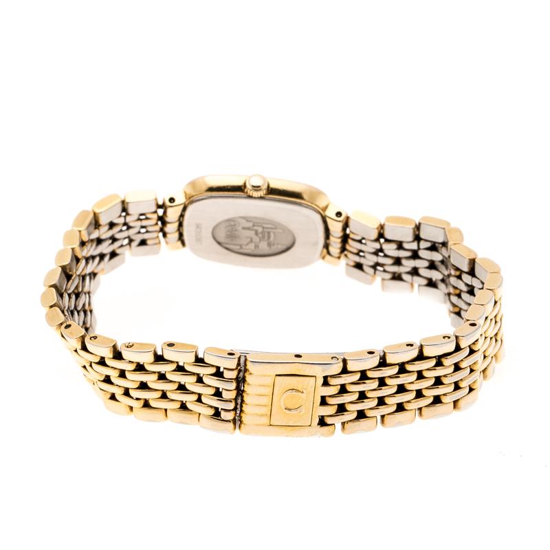 Omega Gold Plated Stainless Steel De Ville 795.0898.2 Women's Wristwatch 21 mm 2
