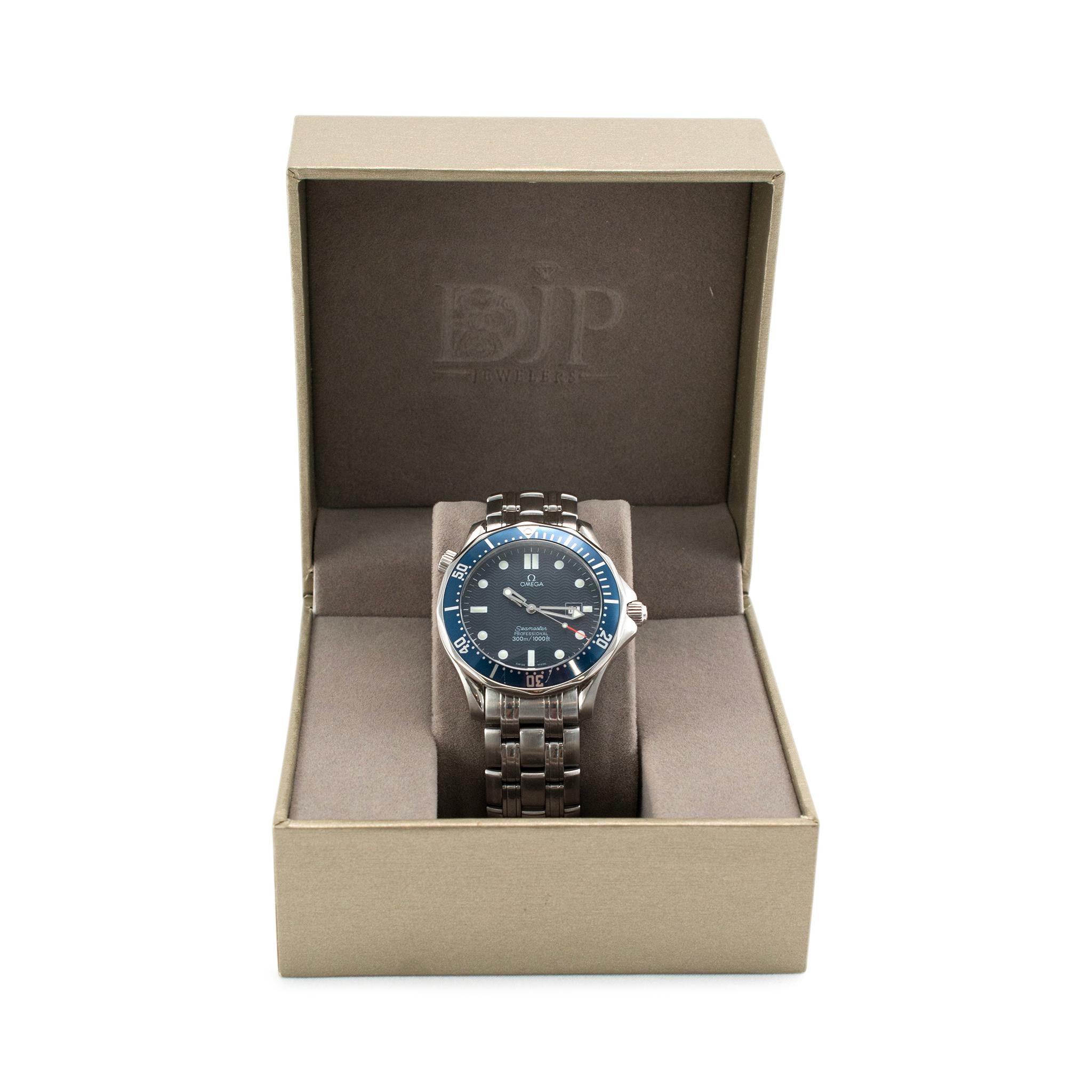 Reloj de caballero Omega Goldeneye Seamaster Diver 2541.80.00 41MM de acero inoxidable 3