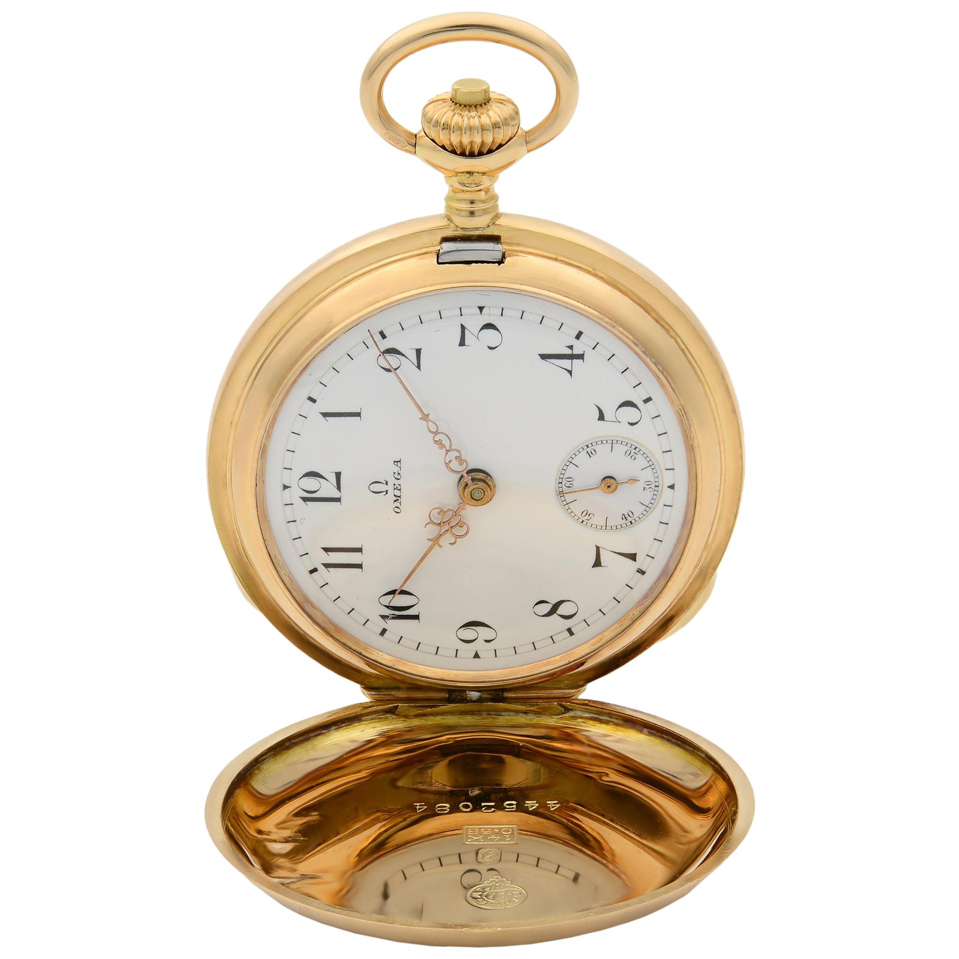 Omega Grand Prix Paris 1900 14 Karat Gold Manual Wind Pocket Watch